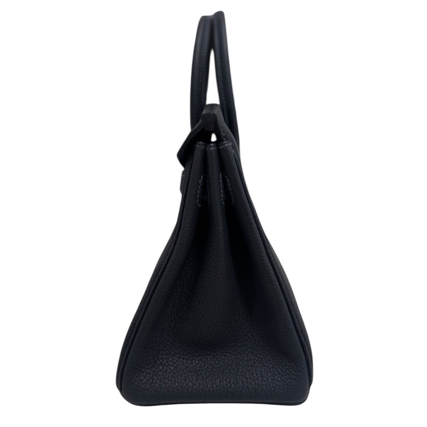 Hermes Birkin 25 Caban Blue Bleu Togo Leather Gold Hardware Handbag 2024 New