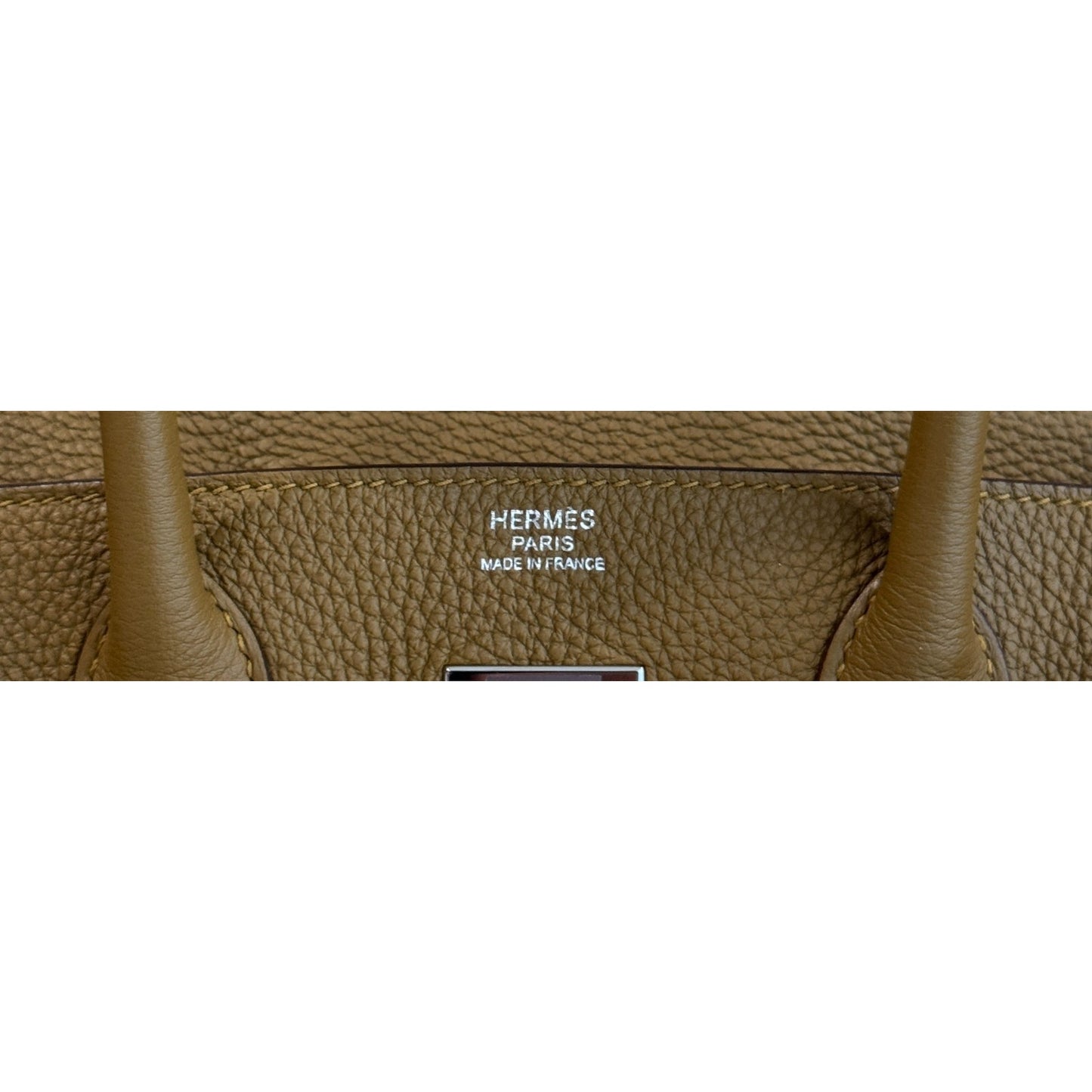 Hermes Birkin 30 Verso Bronze Dore Blue Brume Togo Leather Palladium Hardware