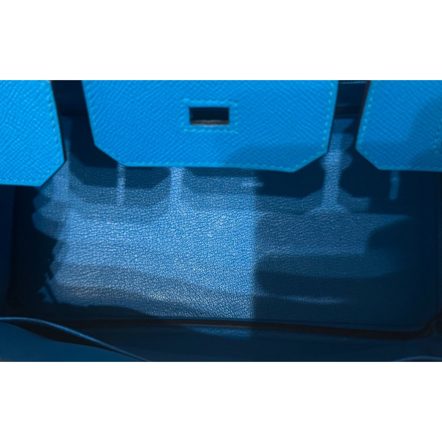 Hermes Birkin 30 Blue Zanzibar Bleu Epsom Leather Gold Hardware