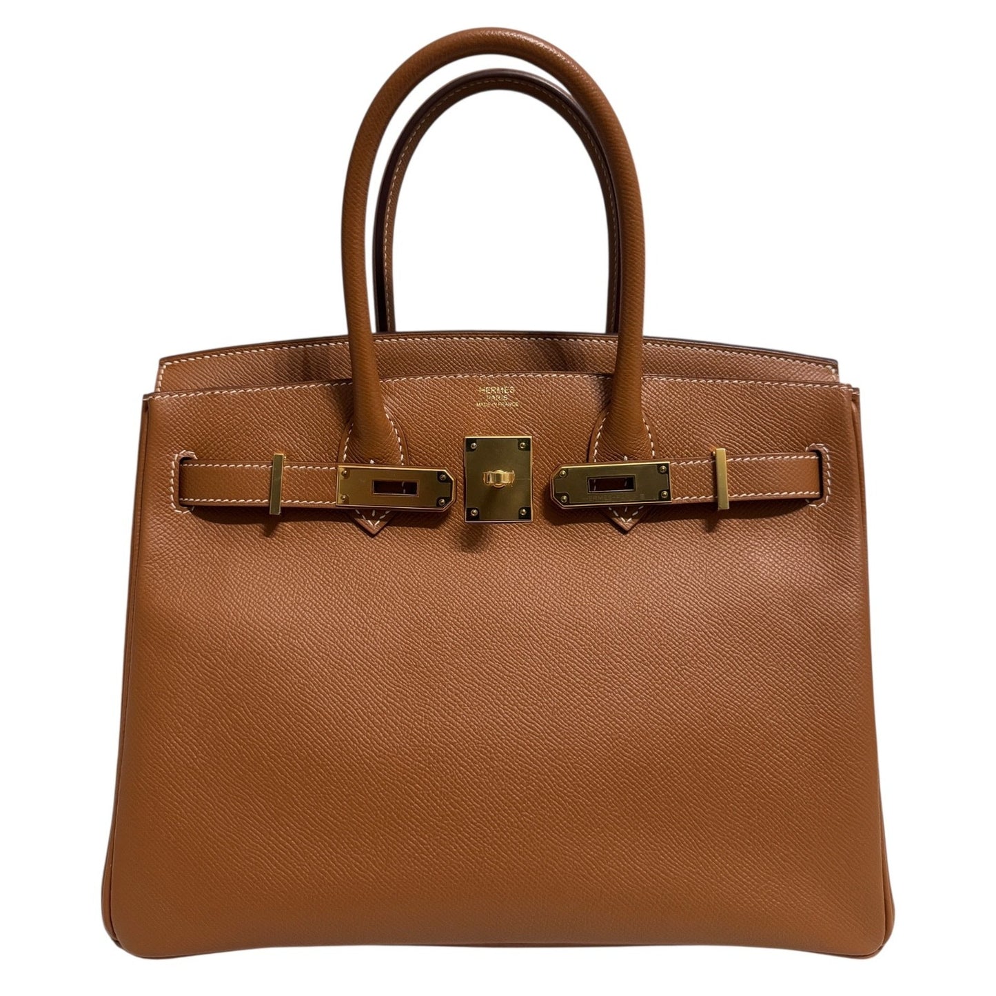 Hermes Birkin 30 Gold Camel Tan Epsom Leather Gold Hardware RARE