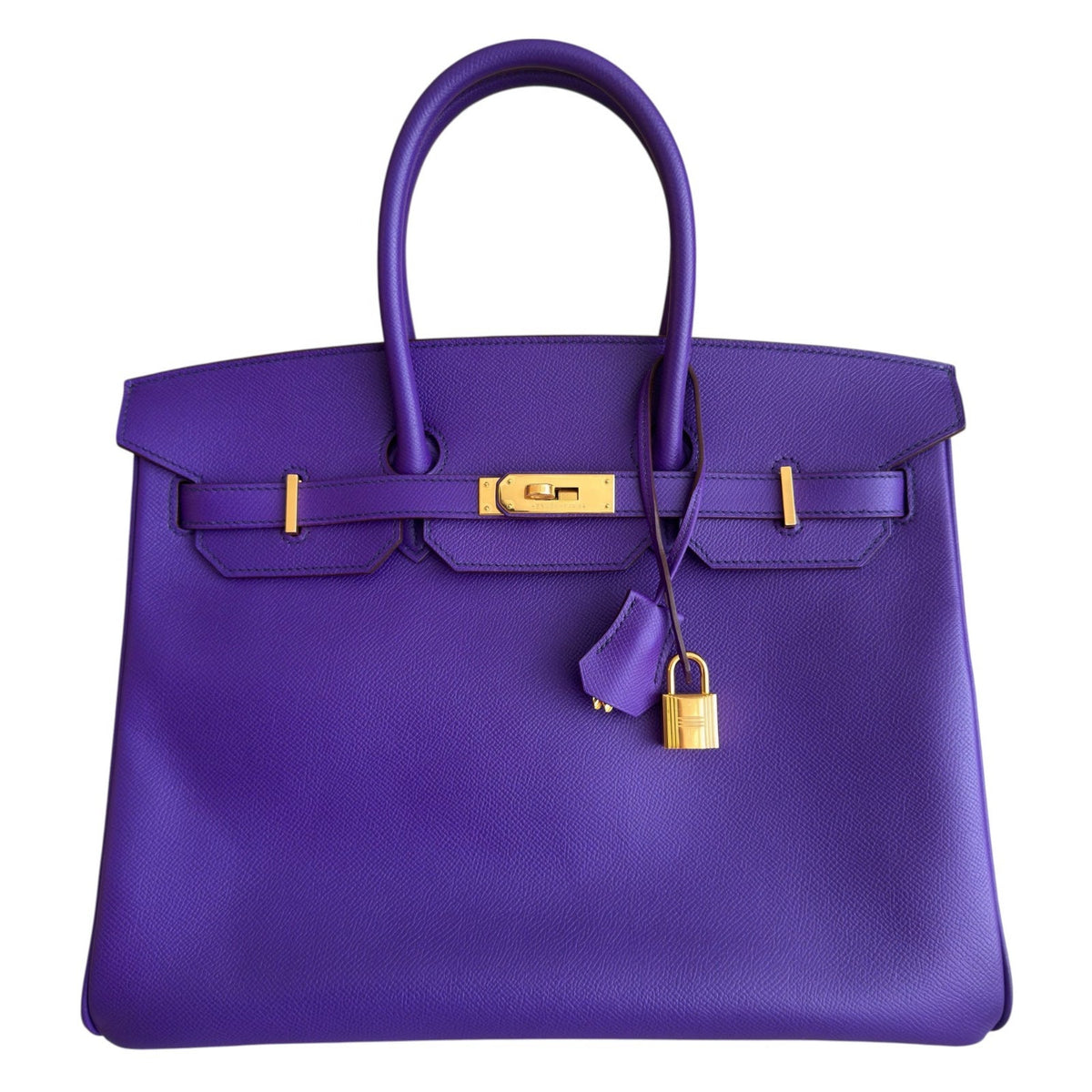 Hermes Birkin 35 Crocus Purple Epsom Leather Gold Hardware RARE