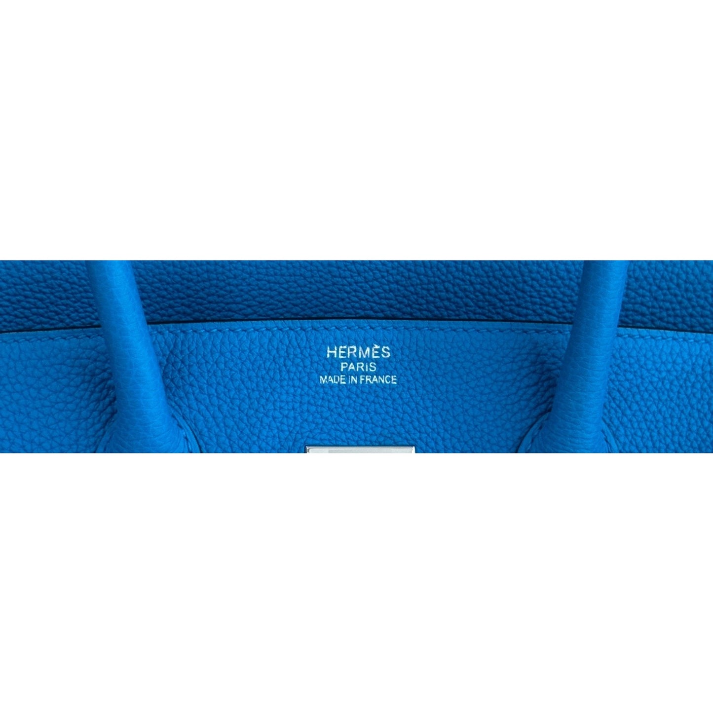 Hermes Birkin 35 Verso Blue Zanzibar Malachite Togo Leather Palladium Hardware