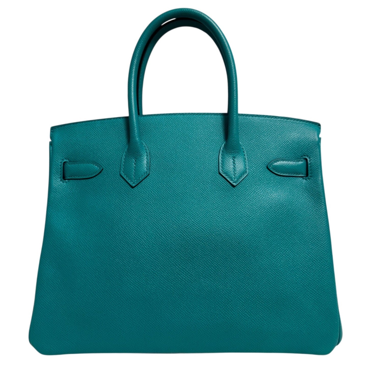 Hermes Birkin 30 Blue Paon Green Epsom Leather Gold Hardware