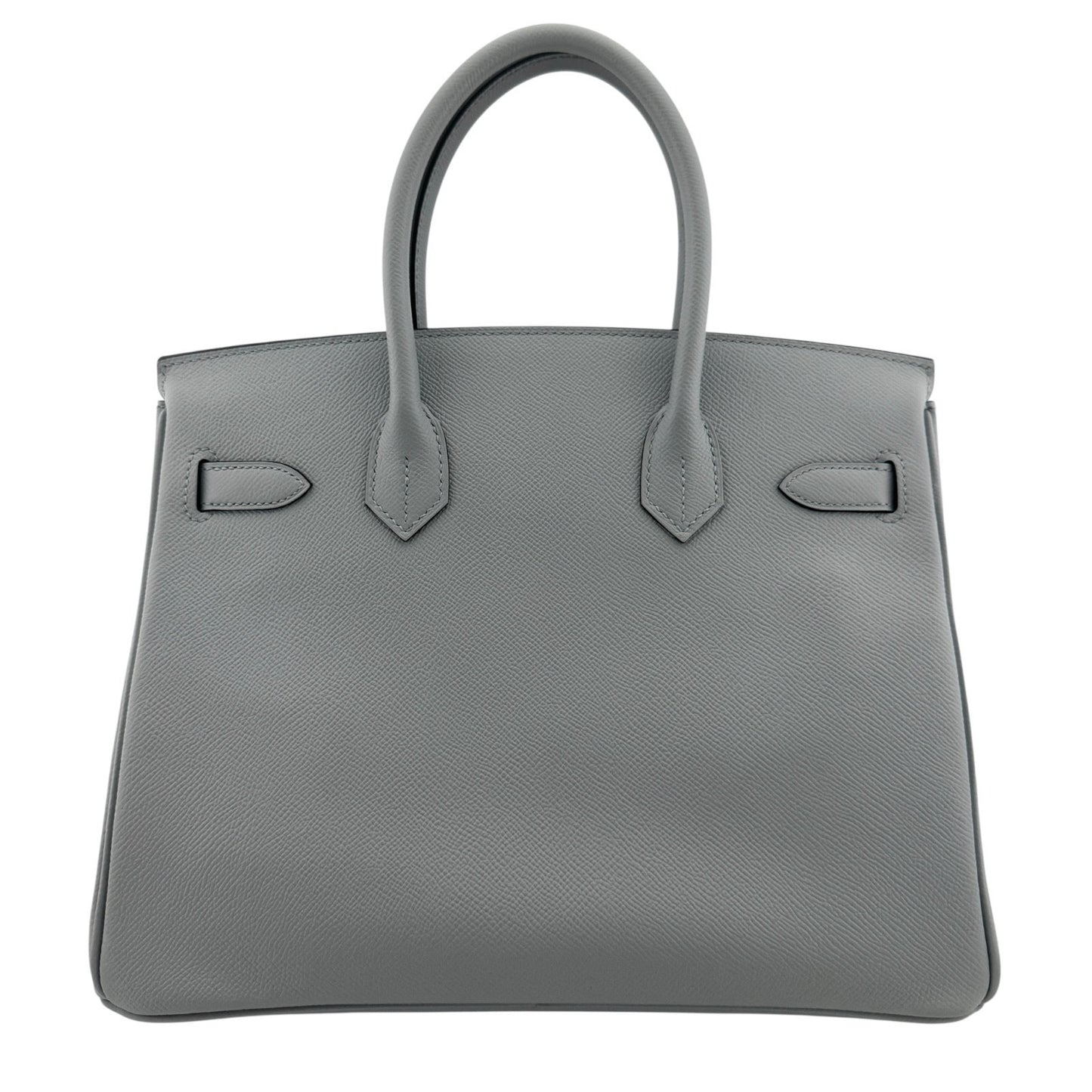 Hermes Birkin 30 Blue Glacier Gray Epsom Leather Gold Hardware RARE