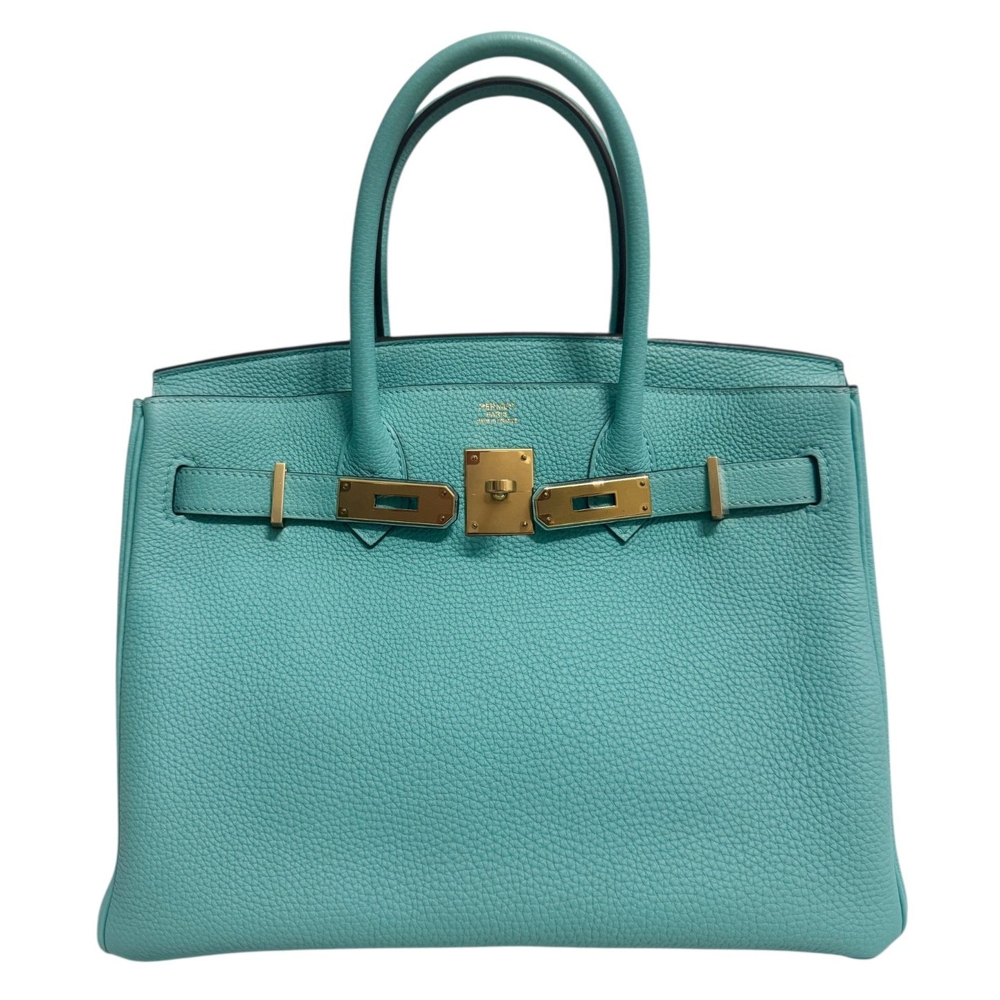 Hermes Birkin 30 Blue Atoll Togo Leather Gold Hardware