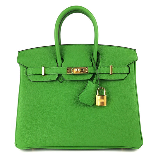 Hermes Birkin 25 Vert Yucca Green Togo Leather Gold Hardware 2023 Handbag