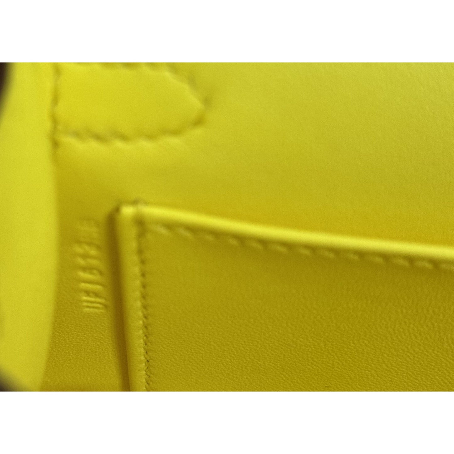 Hermes Kelly Mini 20 Jaune Citron Lemon Yellow Chèvre Leather Palladium RARE