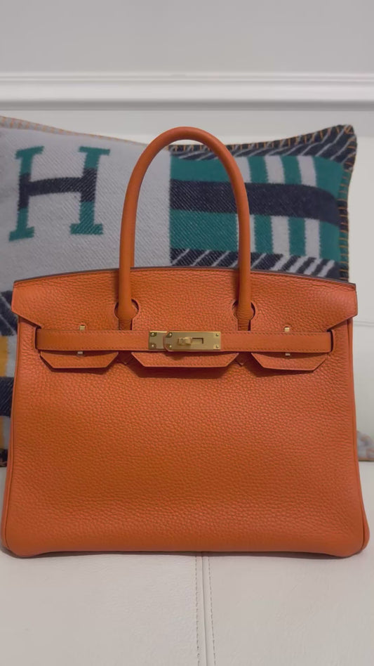 Hermes Birkin 30 Orange 2022