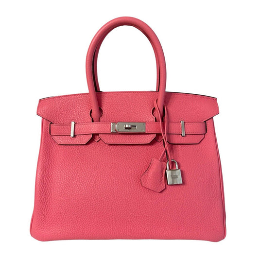 Hermès Birkin 30 Rose Azalee Azalea Pink Leather Palladium Hardware Bag 2020