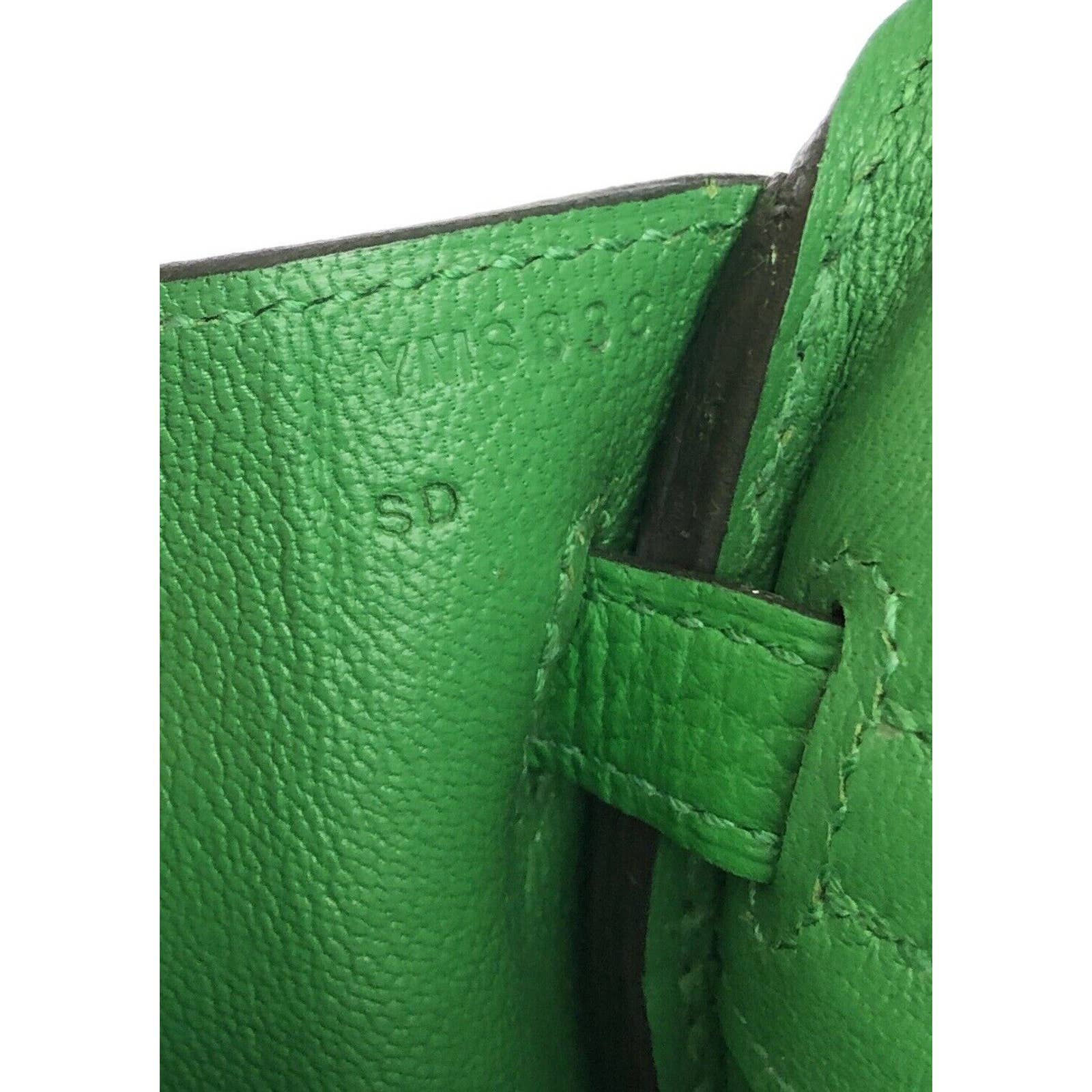 Hermes Swift Birkin 25 Bambou Green with Gold Hardware – Vault 55