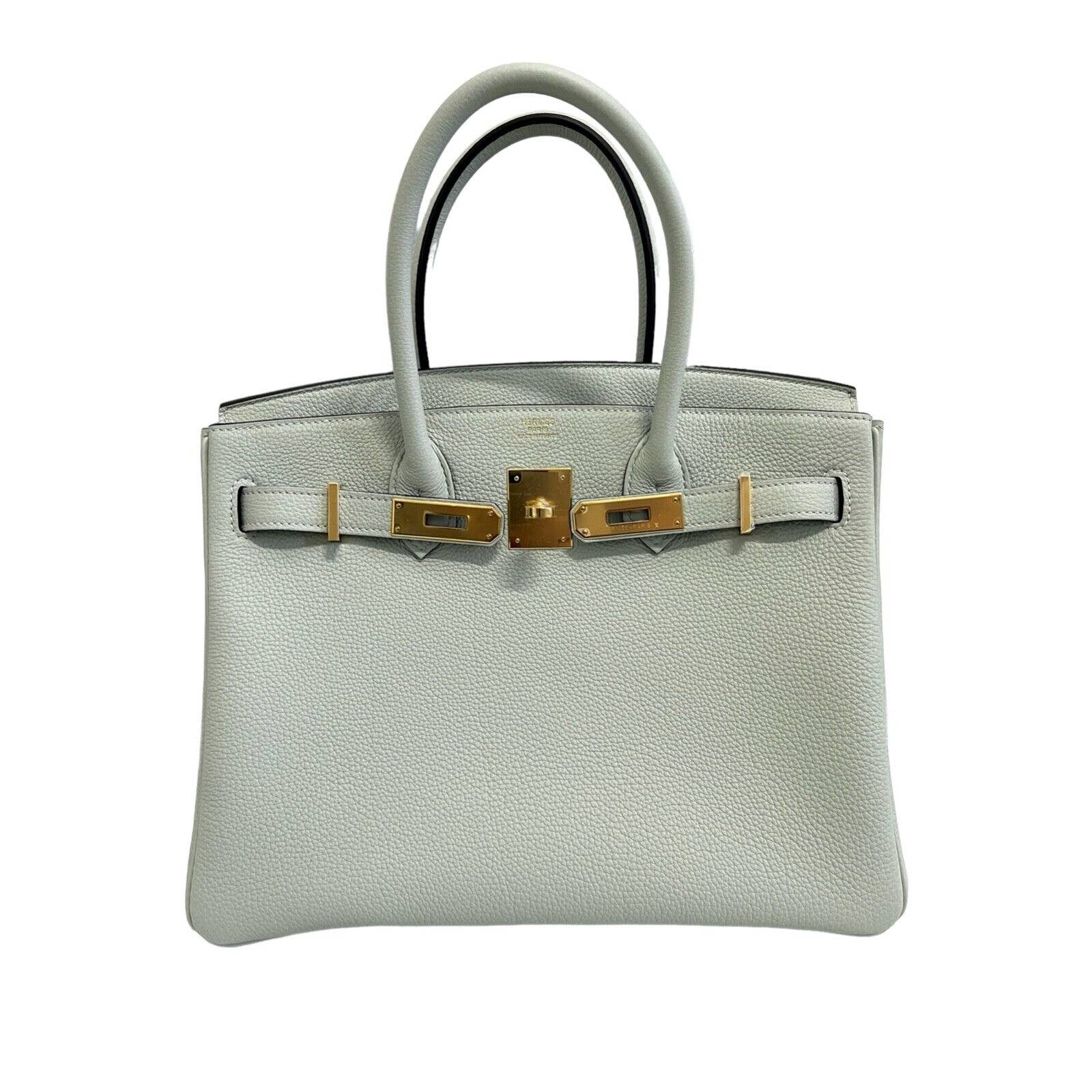 Hermès Birkin Gris Neve Togo 25 Gold Hardware, 2023 (Like New), Womens Handbag