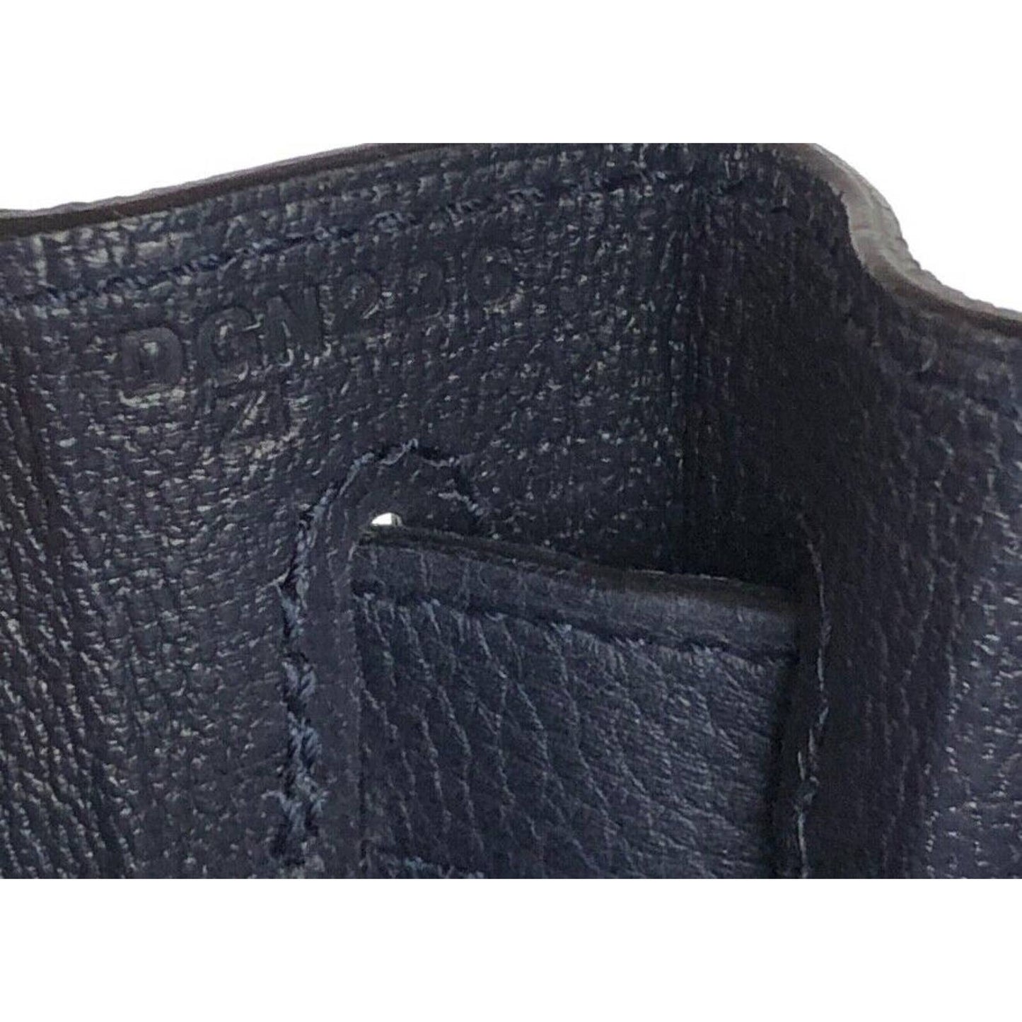 Hermes Kelly 28 Bleu Nuit Navy Dark Blue Leather Shoulder Bag Palladium Hardware