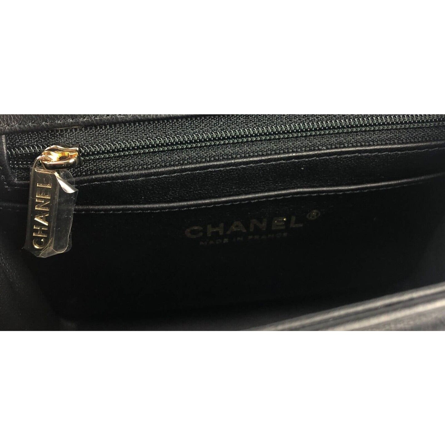 CHANEL 23C Mini Flap Chain Cube Black Bag Gold Hardware NEW