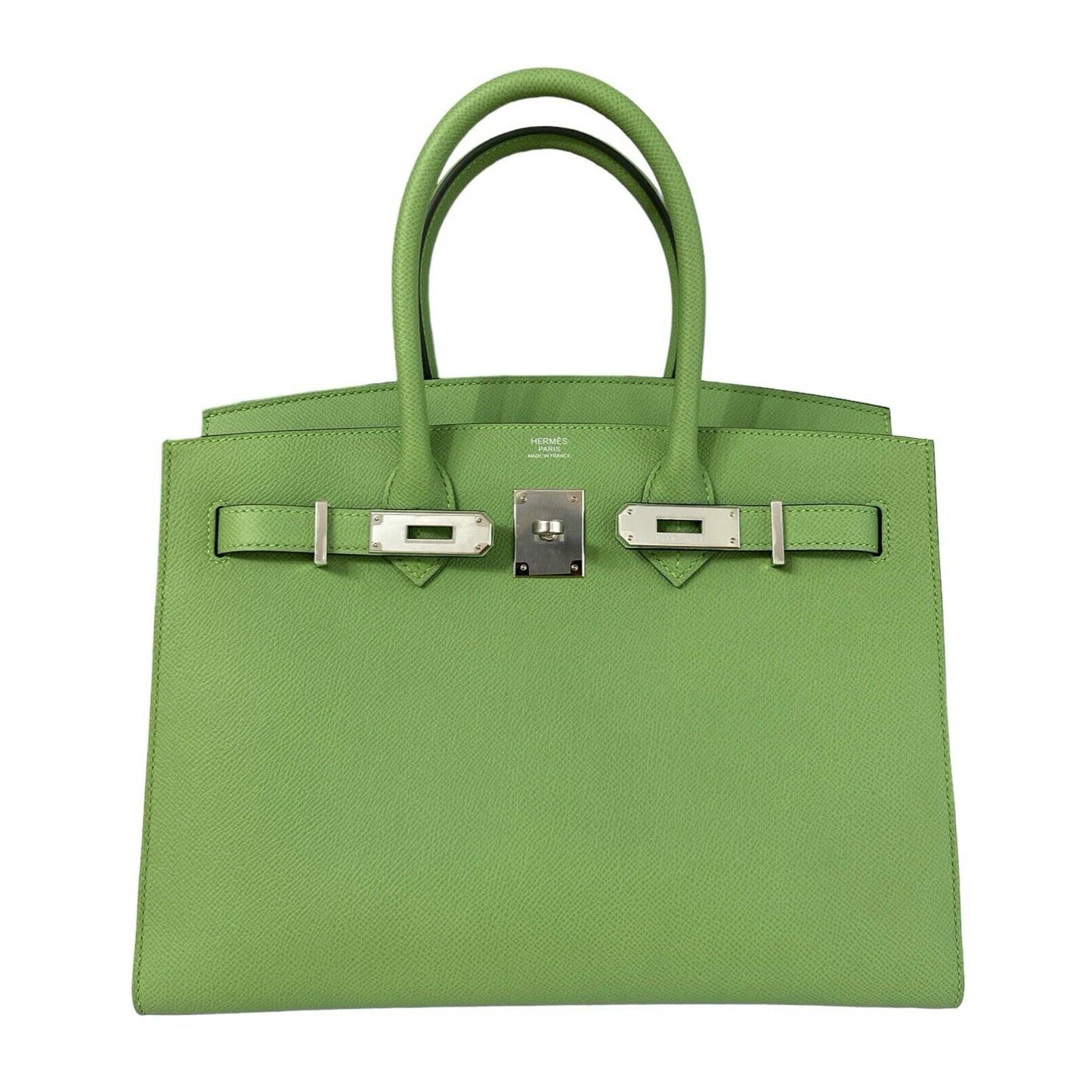 Hermes Birkin Sellier Bag Green Epsom with Palladium Hardware 30 Green  229910140