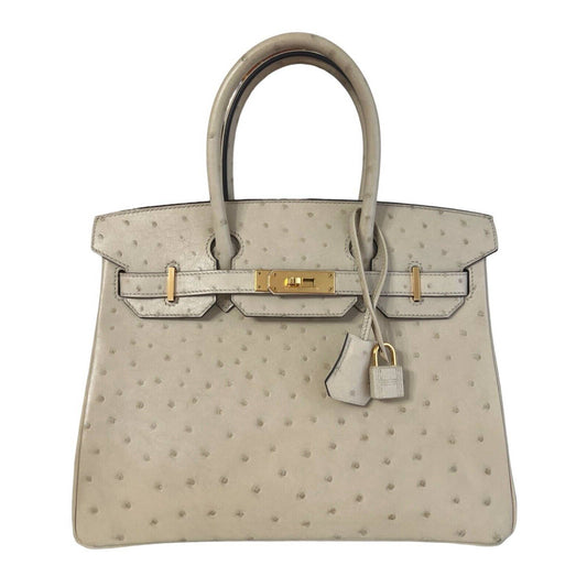 Hermes Birkin 30 Ostrich Trench Beige Gold Hardware 2020