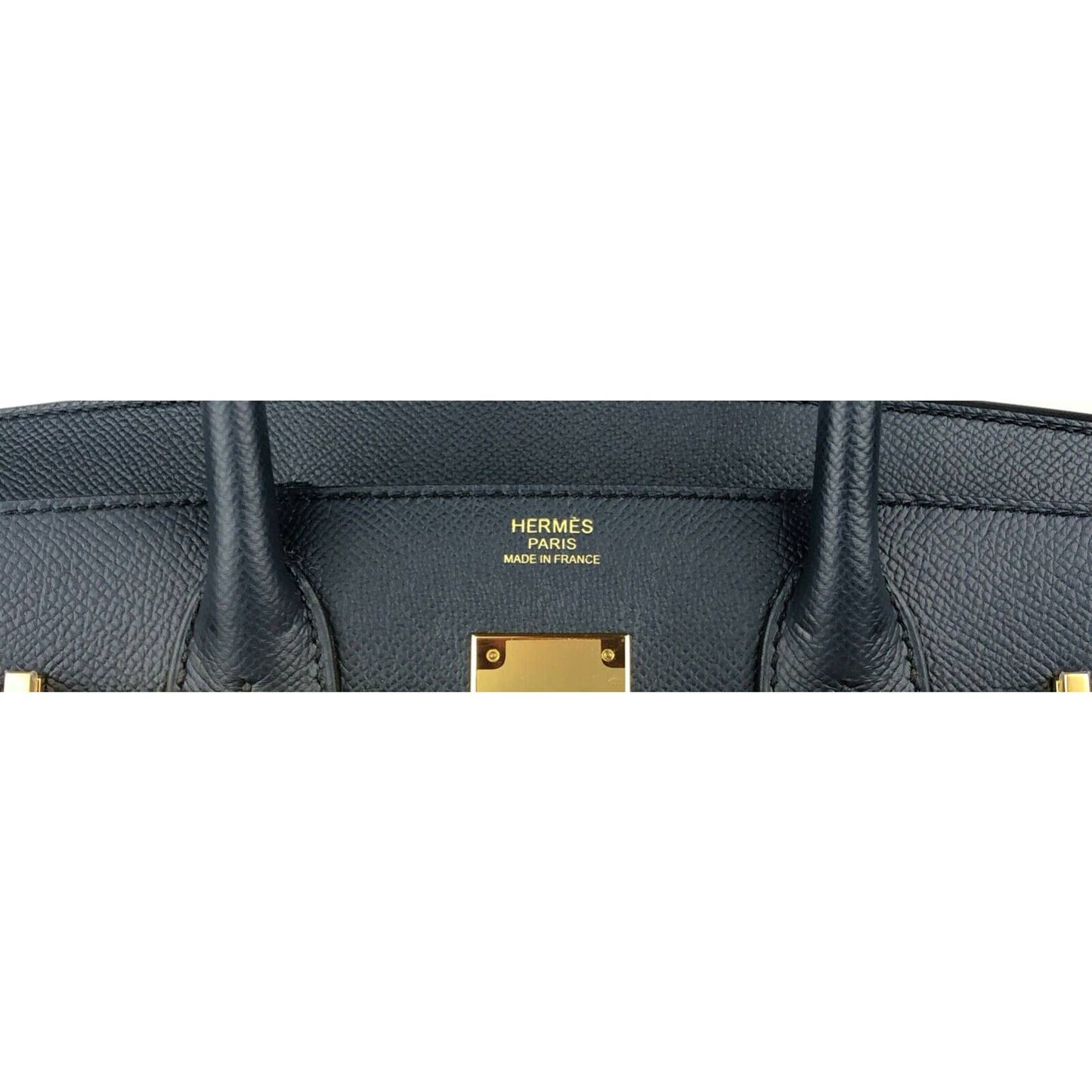 Hermes Birkin 30 Sellier Blue Indigo Epsom Leather Gold Hardware Handbag