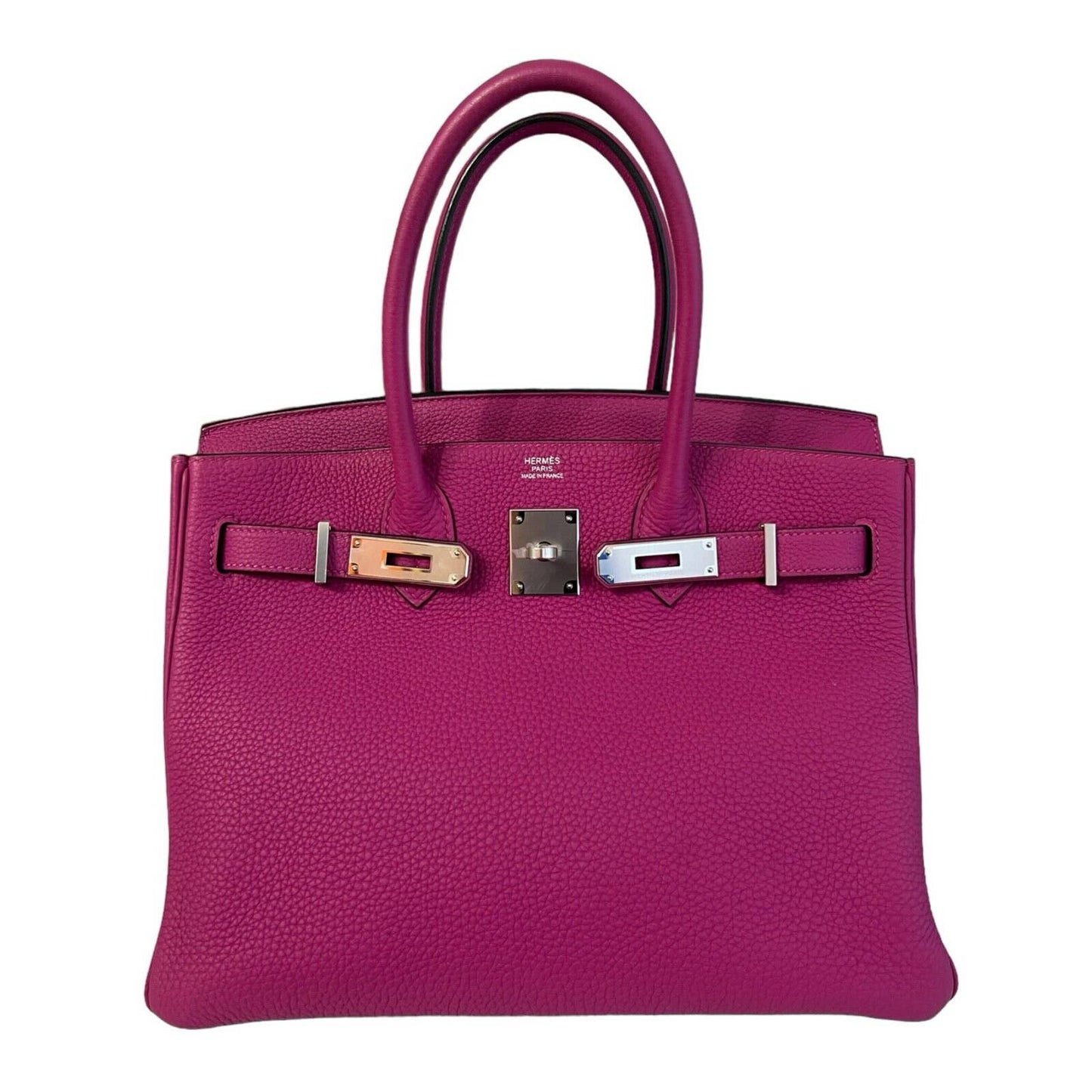 Hermes Birkin 30 Rose Pourpre Pink Purple Bag Handbag Palladium Hardware 2020