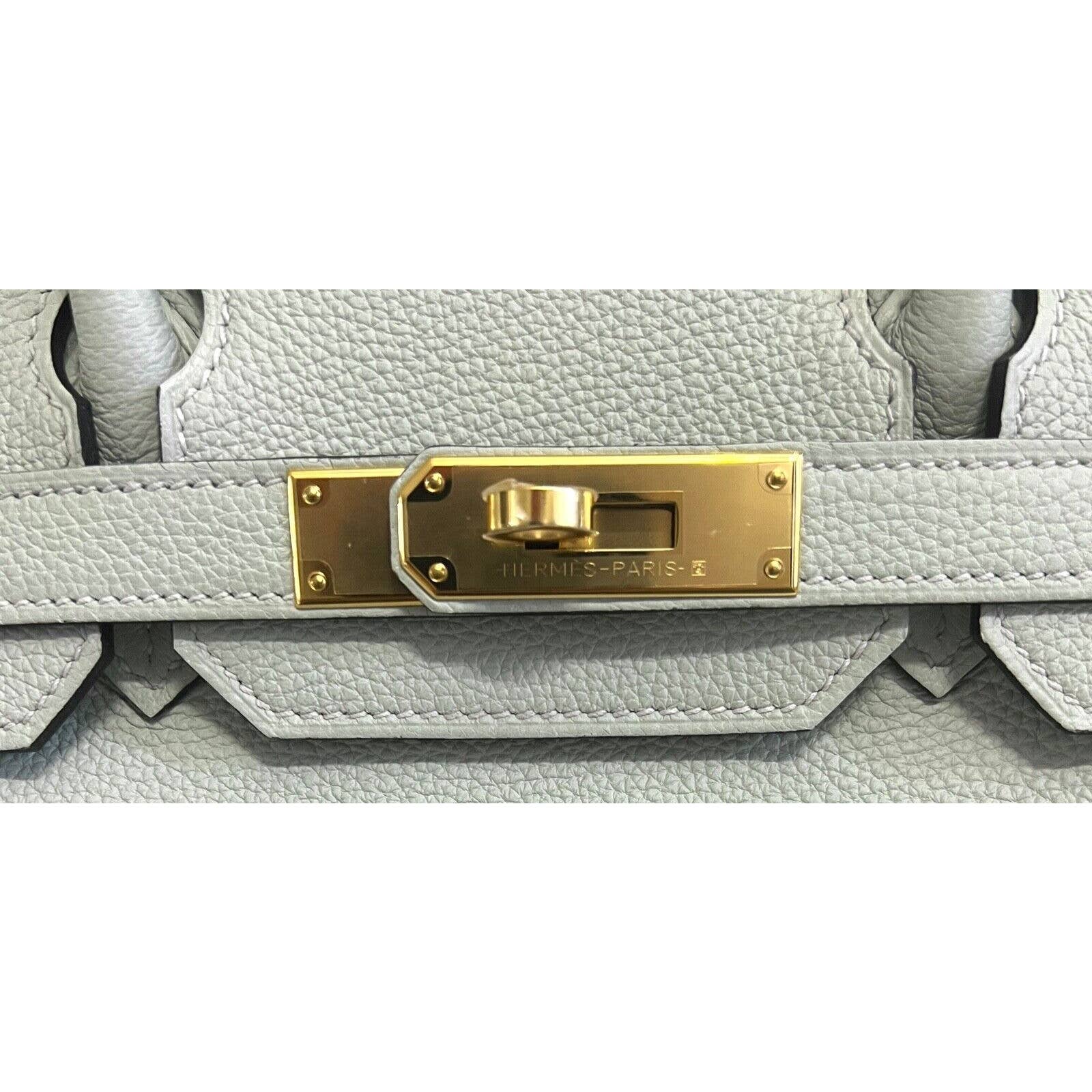 Hermès Birkin Gris Pale Togo 30 Gold Hardware, 2023 (Like New), Grey Womens Handbag