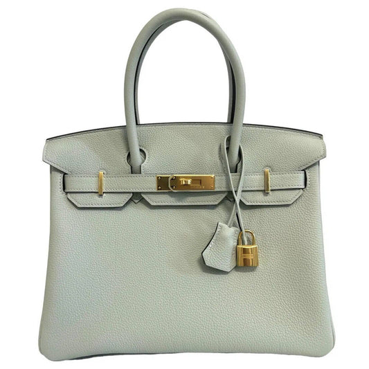 Hermes Birkin 30 Gris Neve Gray Grey Togo Leather Gold Hardware Handbag 2023