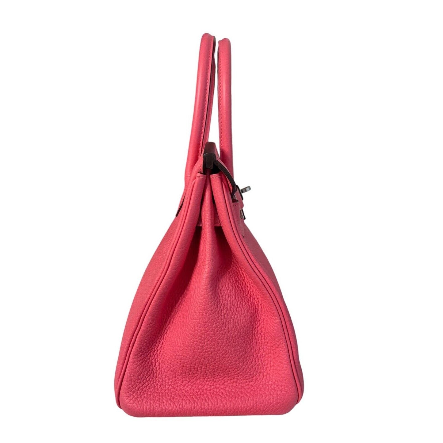 Hermès Birkin 30 Rose Azalee Azalea Pink Leather Palladium Hardware Bag 2020