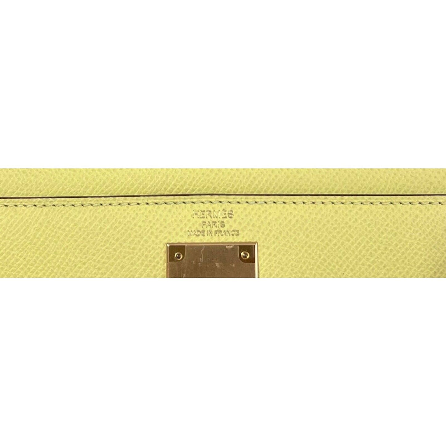 Hermes Kelly 28 Sellier Jaune Poussin Yellow Epsom Leather Gold Hardware 2021