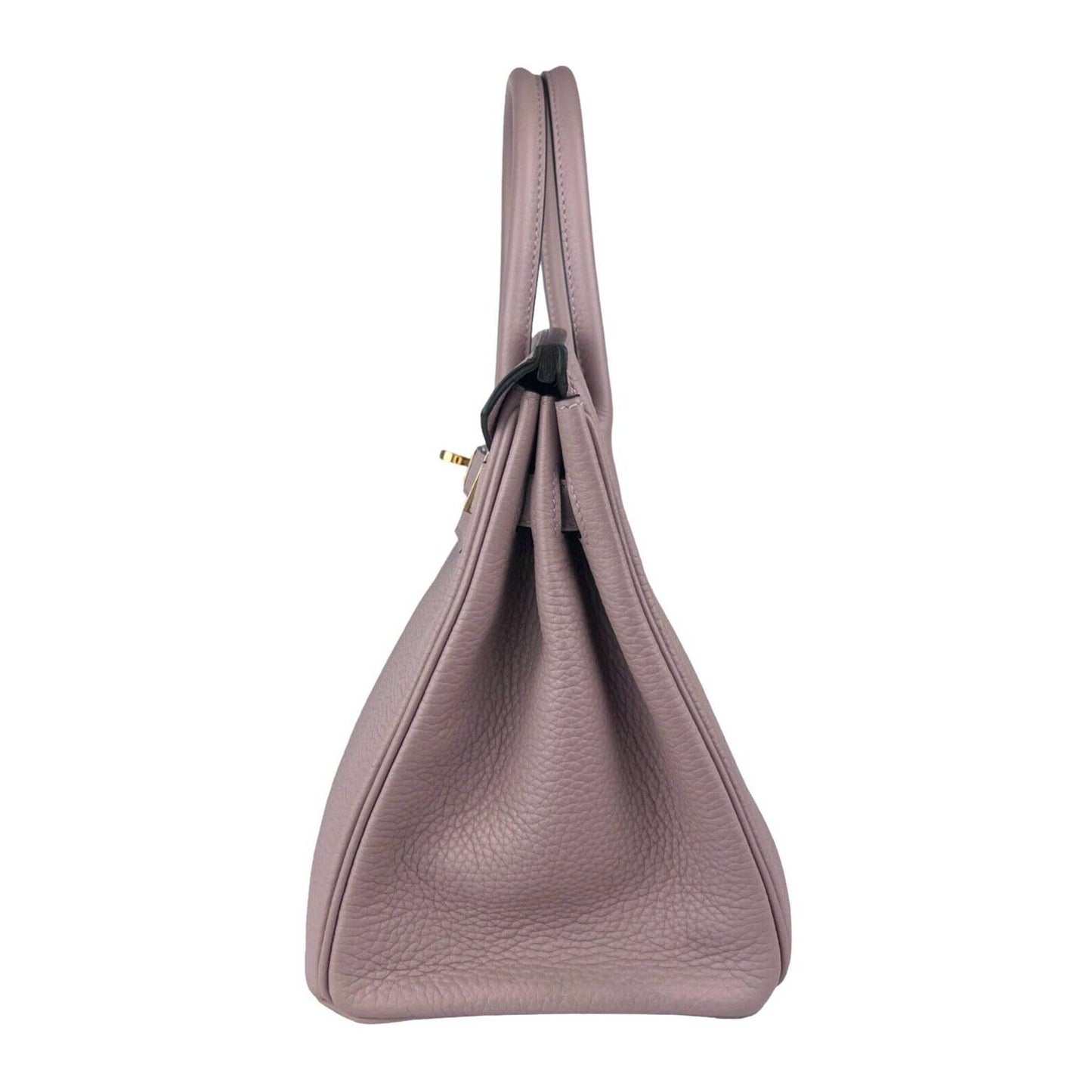 Hermes Birkin 30 Glycine Togo Leather GoldHardware Handbag Bag RARE