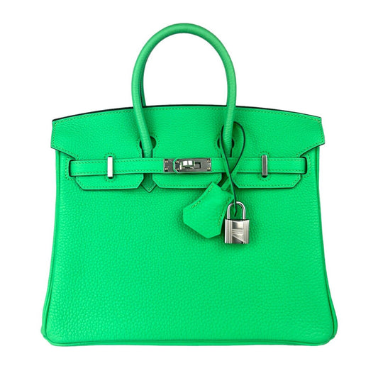 Hermes Birkin 25 Vert Comics Green Togo Leather Palladium Hardware 2023 Handbag