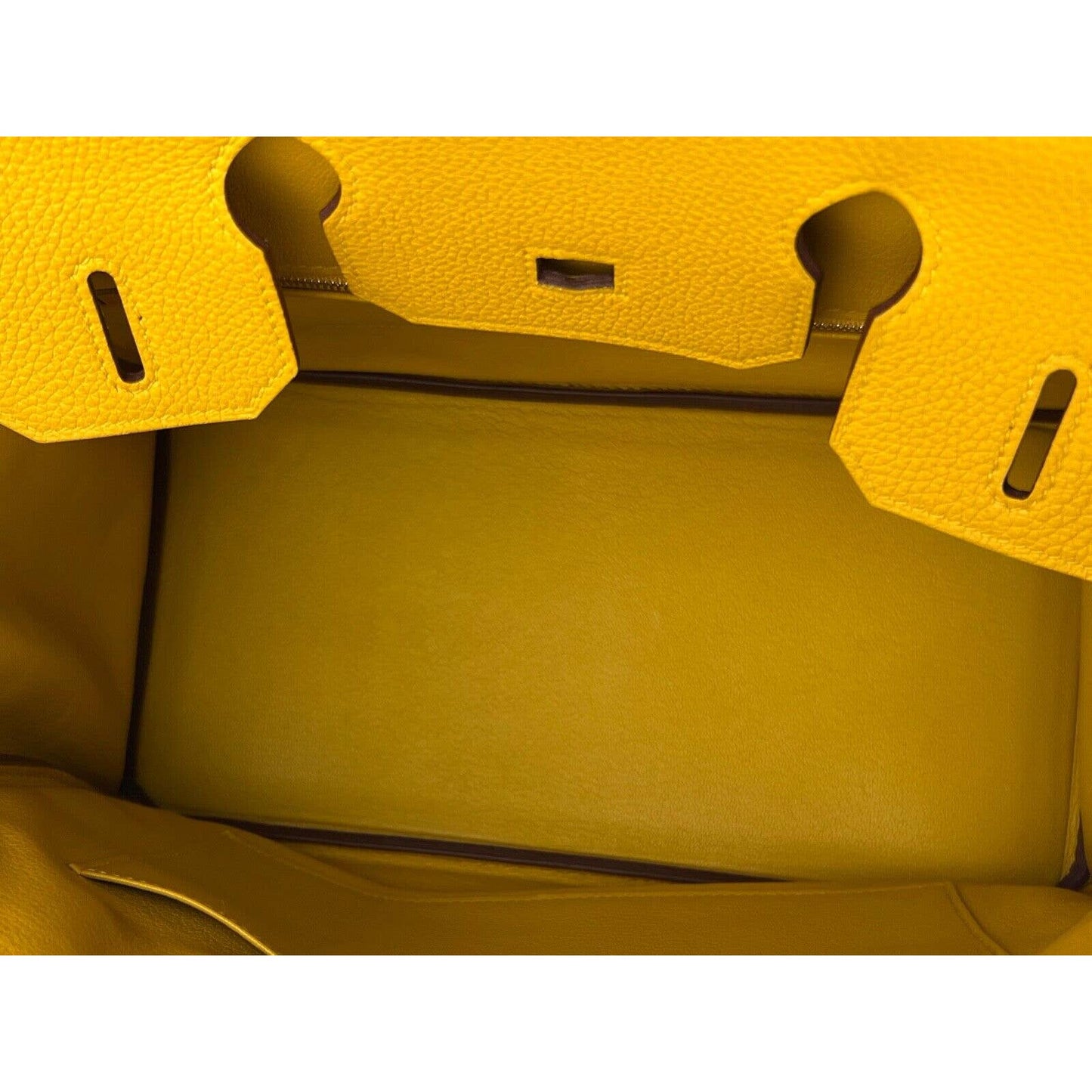 Hermès Birkin 30 Jaune Ambre Yellow Togo Leather Gold Hardware Handbag Bag