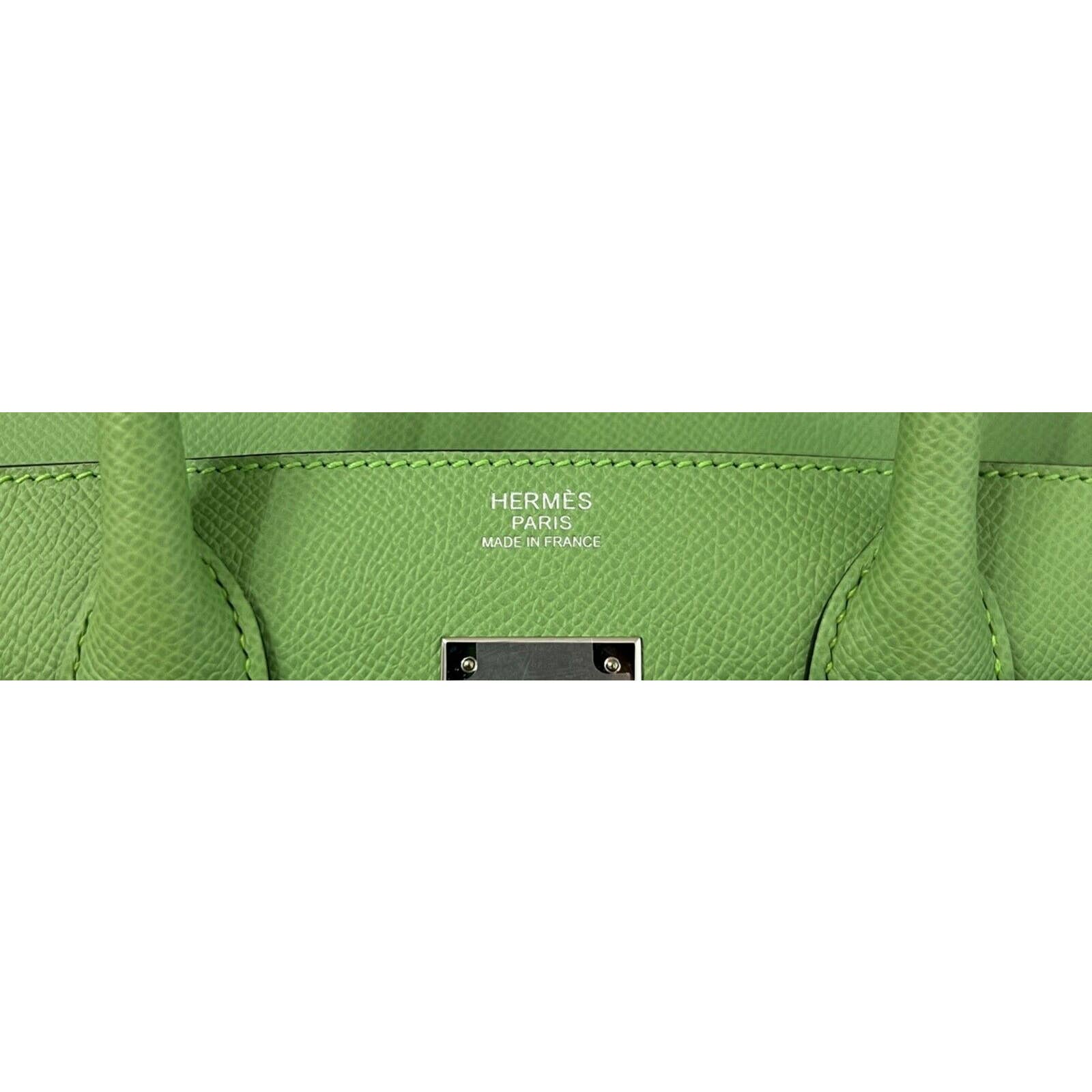 Hermes Birkin 30 Vert Criquet Epsom Palladium Hardware – Madison Avenue  Couture