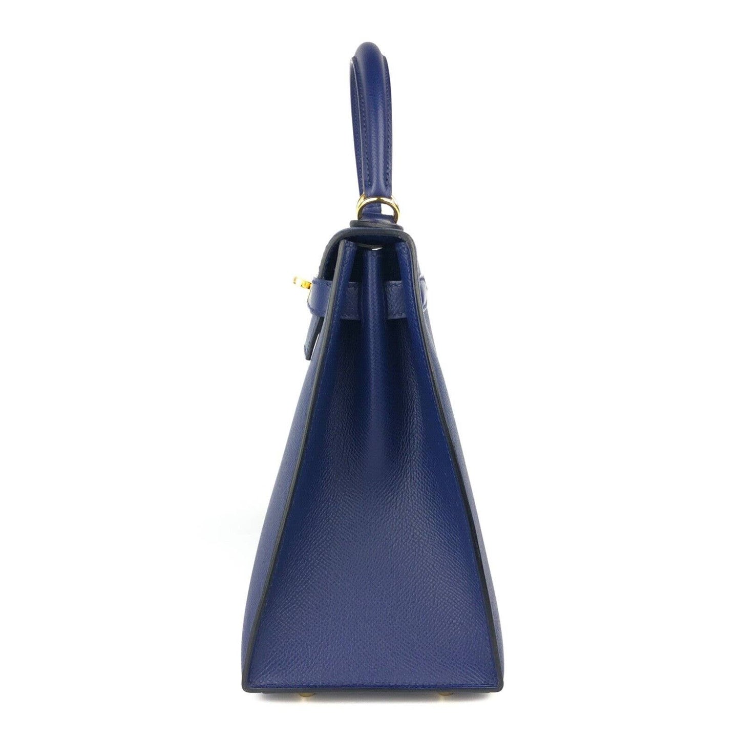 Hermes Kelly 28 Sellier Blue Sapphire Epsom Leather Gold Hardware Bag 2021