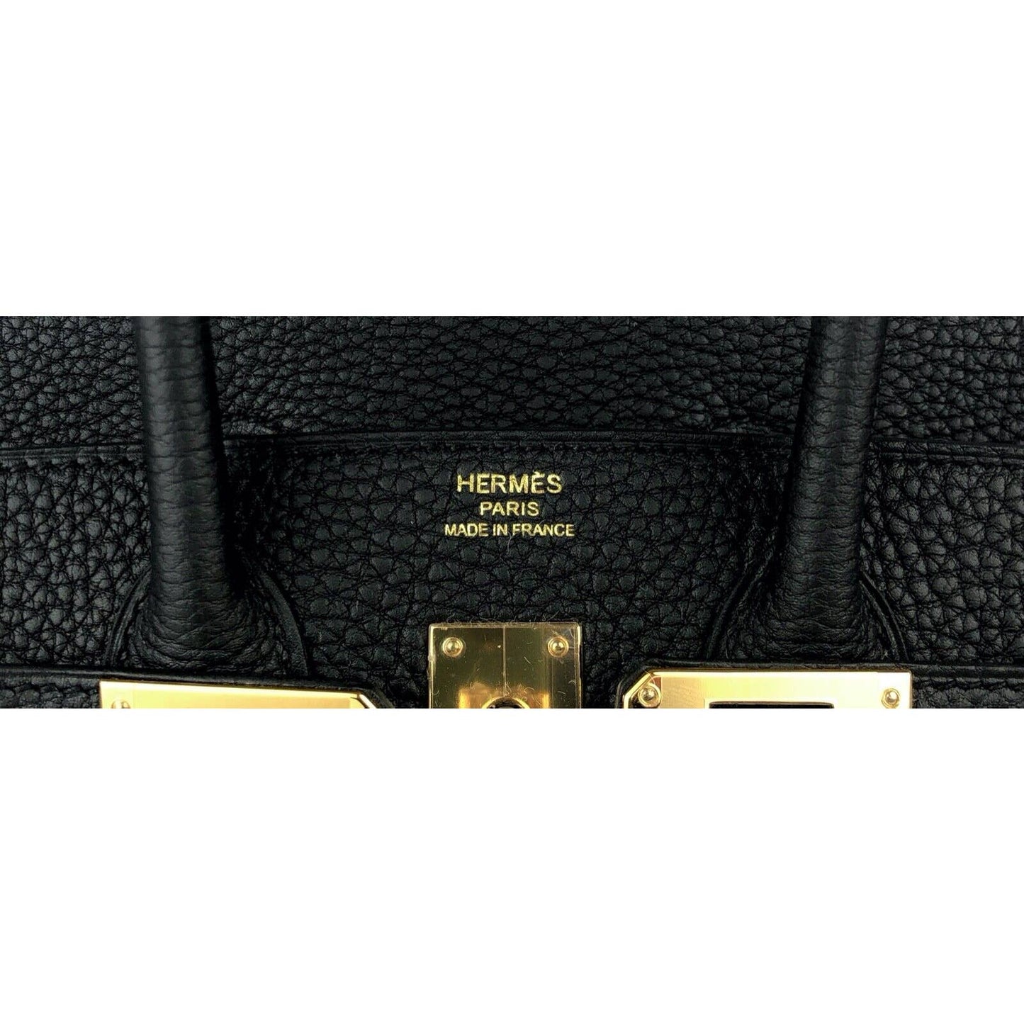 Hermes Birkin 25 Black Noir Togo Leather Gold Hardware U Stamp 2022