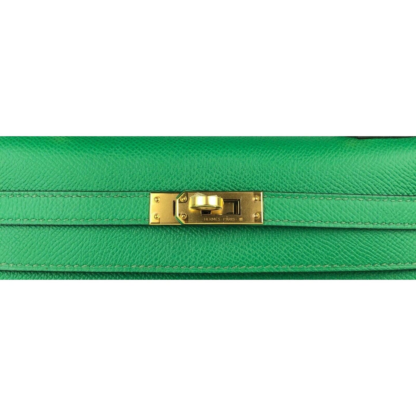 Hermes Kelly 25 Sellier Cactus Green Epsom Leather Gold Hardware Shoulder bag