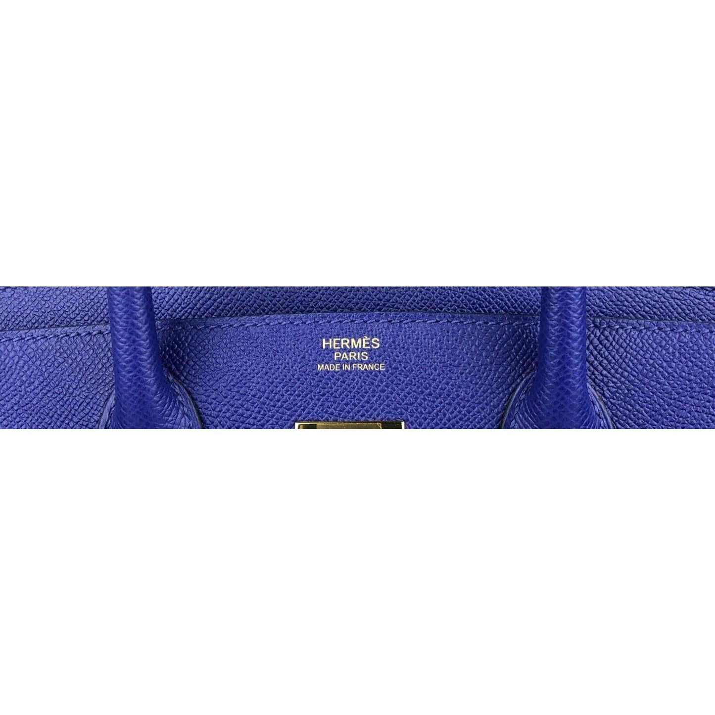 Hermes Birkin 30 Bleu Blue Electric Electrique Epsom Leather Bag Gold Hardware