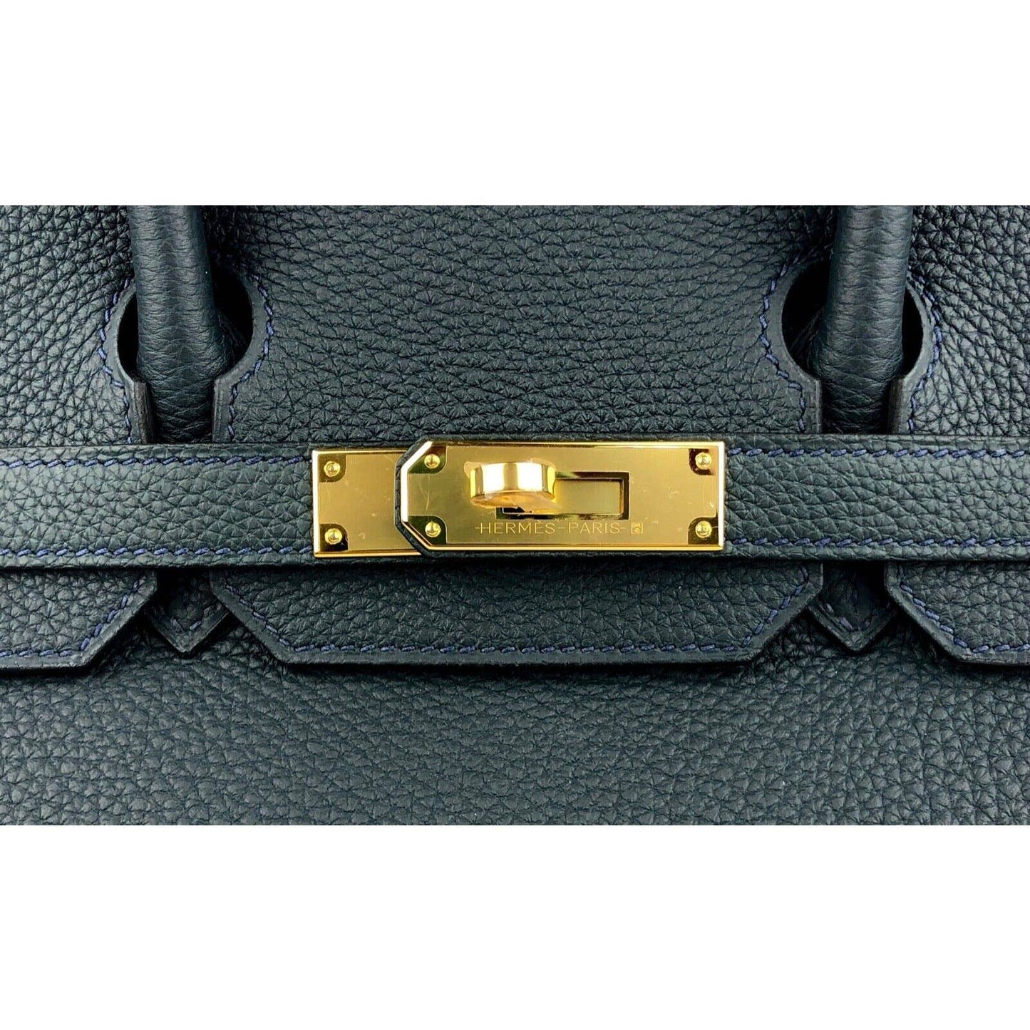 Hermes Birkin 30 Vert Rousseau Green Togo Leather Gold Hardware Handbag