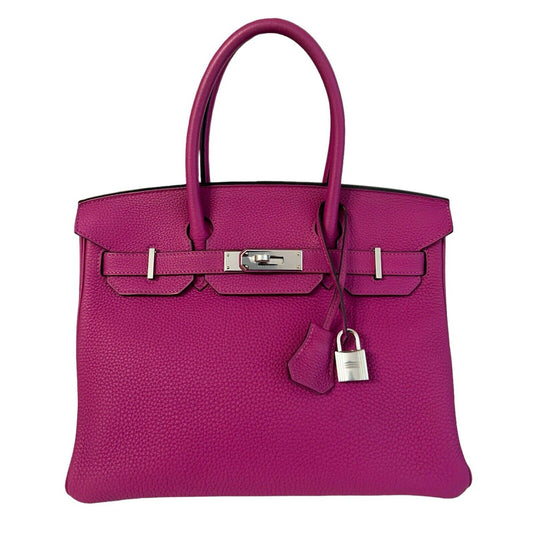 Hermes Birkin 30 Rose Pourpre Pink Purple Bag Handbag Palladium Hardware 2020