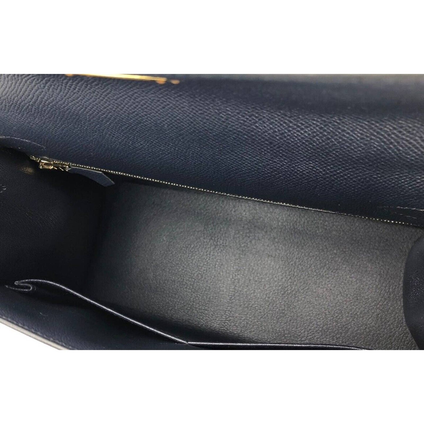 Hermes Kelly 28 Sellier Blue Indigo Epsom Leather Gold Hardware Bag 2021