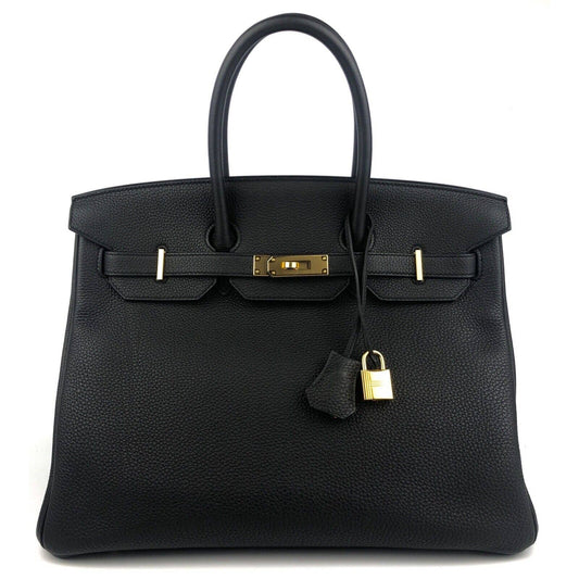 Hermes Birkin 35 Black Noir Togo Leather Gold Hardware 2019