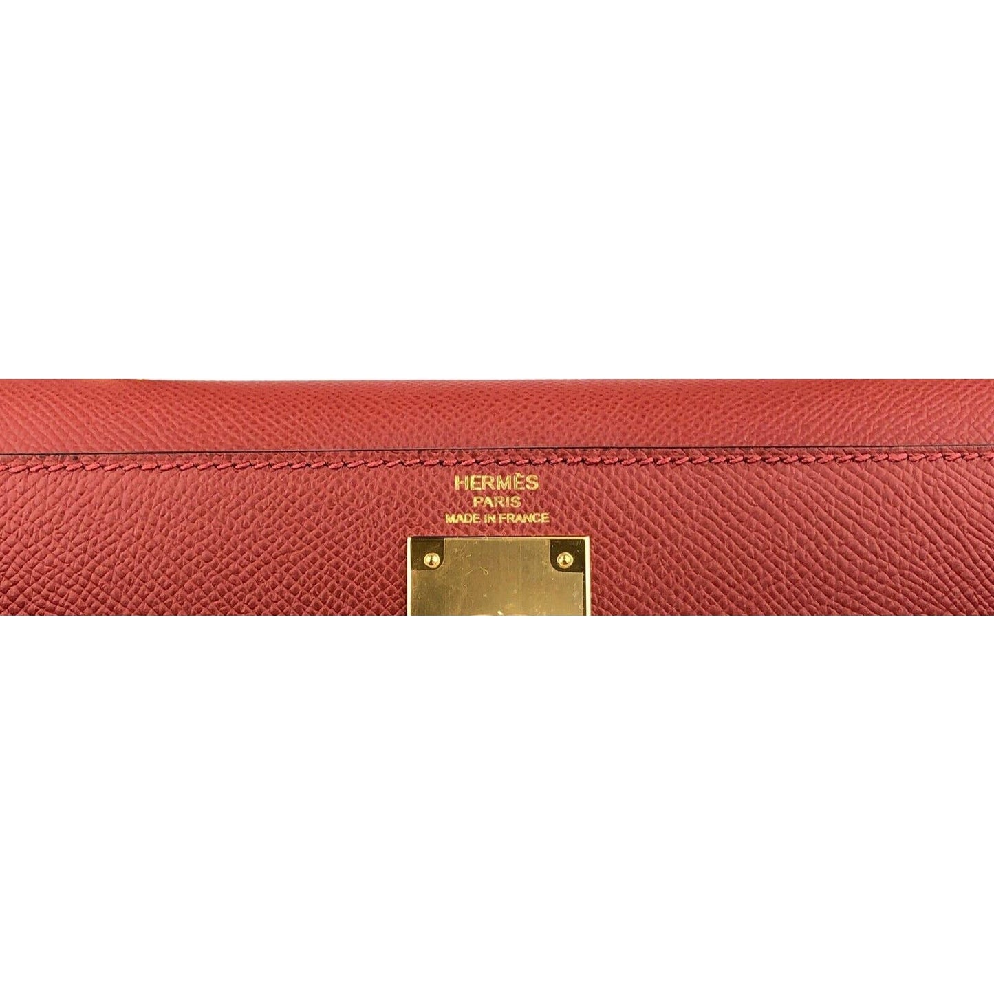 Hermes Kelly 28 Sellier Rouge Venetien Red Epsom Leather Gold Hardware Bag 2023