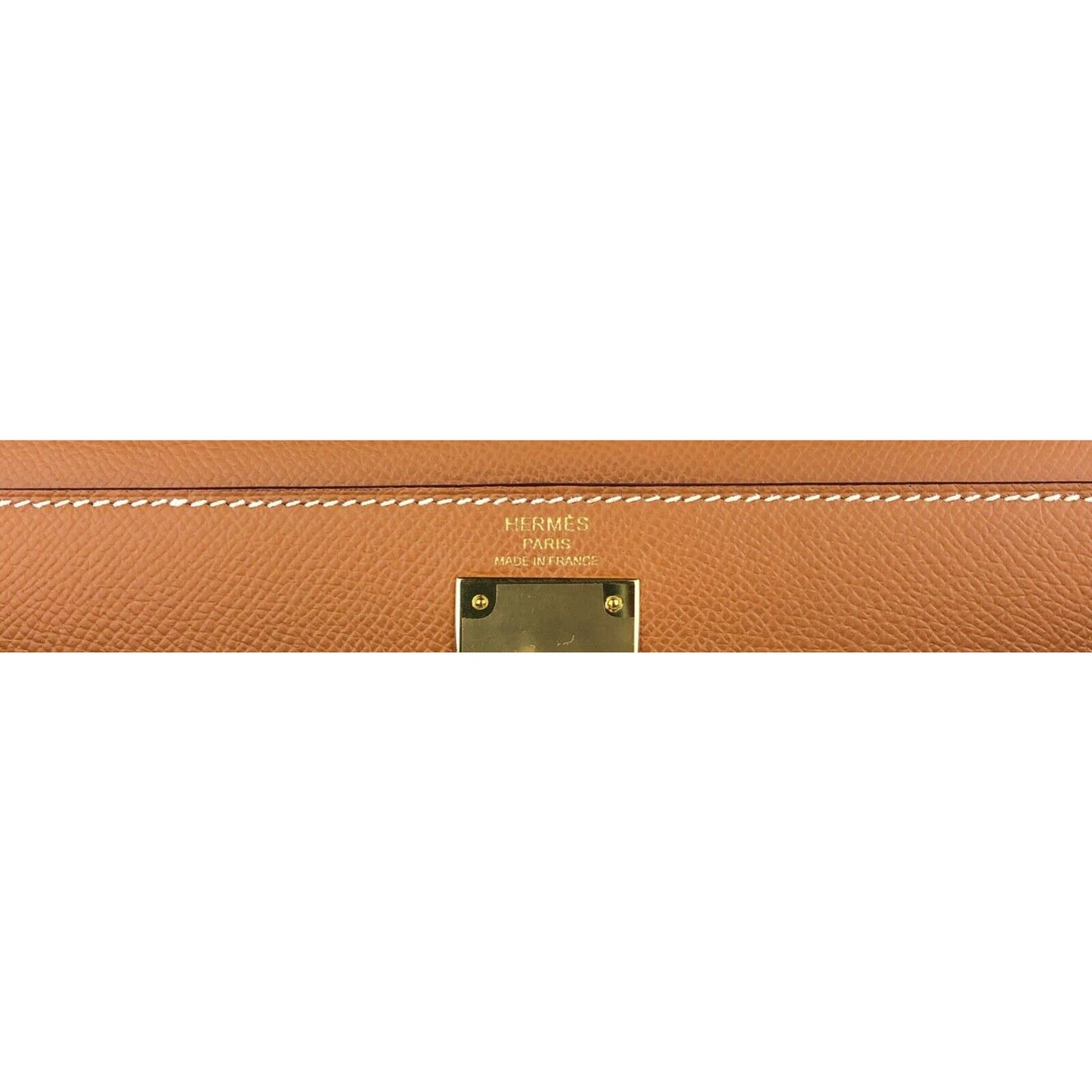 Hermes Kelly 28 Sellier Gold Tan Camel Epsom Leather Gold Hardware Bag
