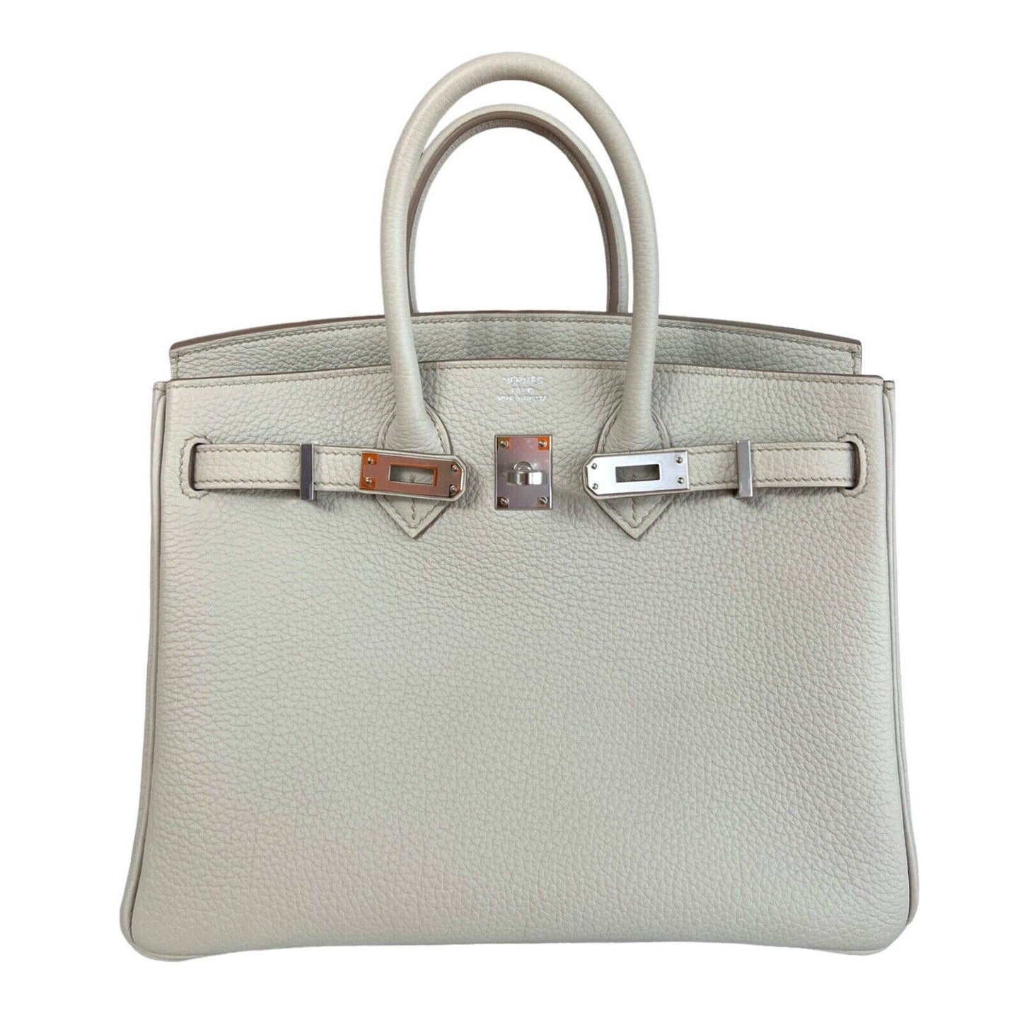 Hermes Birkin 25 Beton Togo Leather Palladium Hardware 2022 Handbag Bag