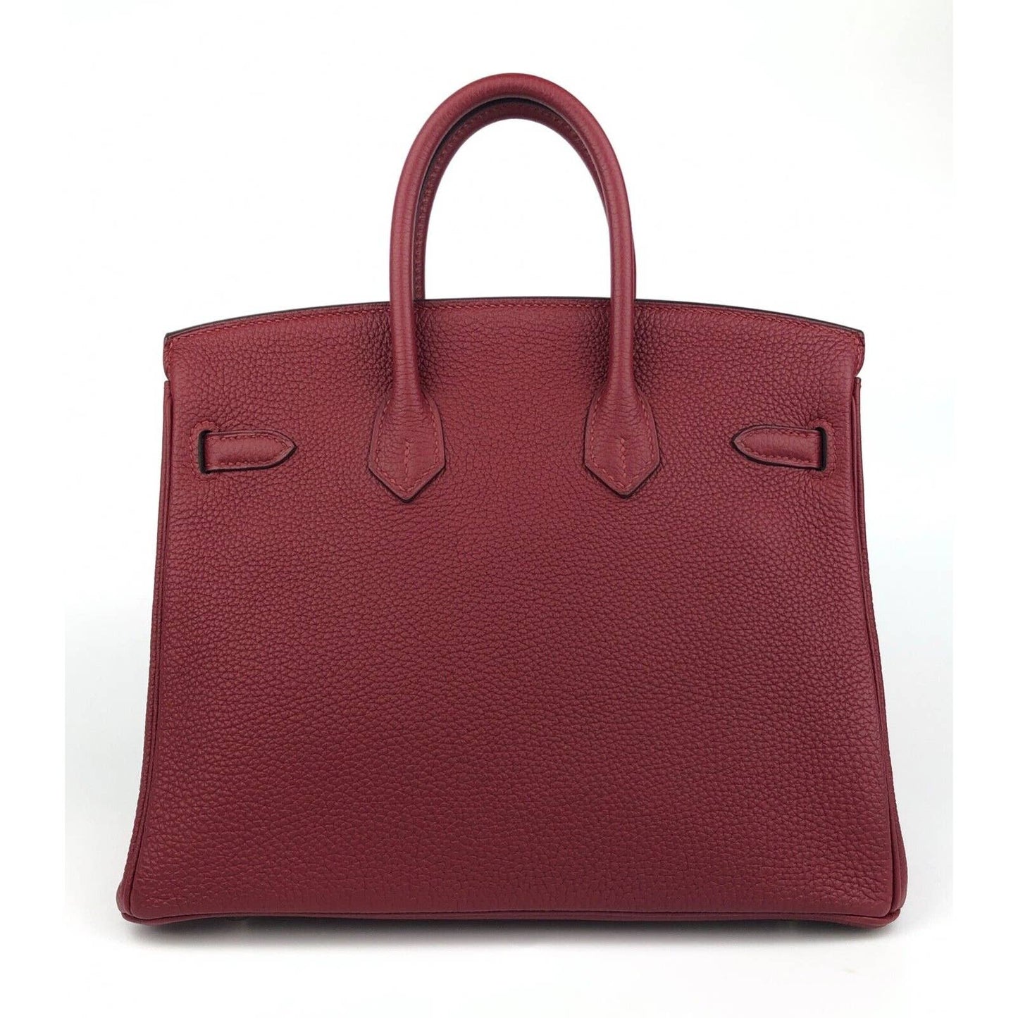 Hermes Birkin 25 Rouge Grenat Red Togo Handbag Bag Palladium Hardware