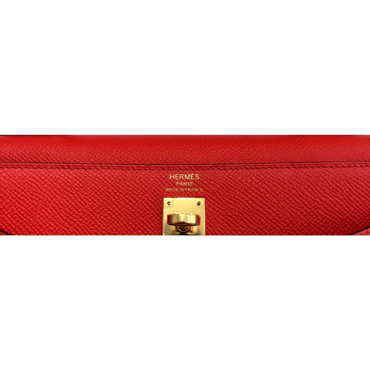 Hermes Kelly 25 Rouge de Coeur Red Sellier Epsom Leather Gold Hardware 2019