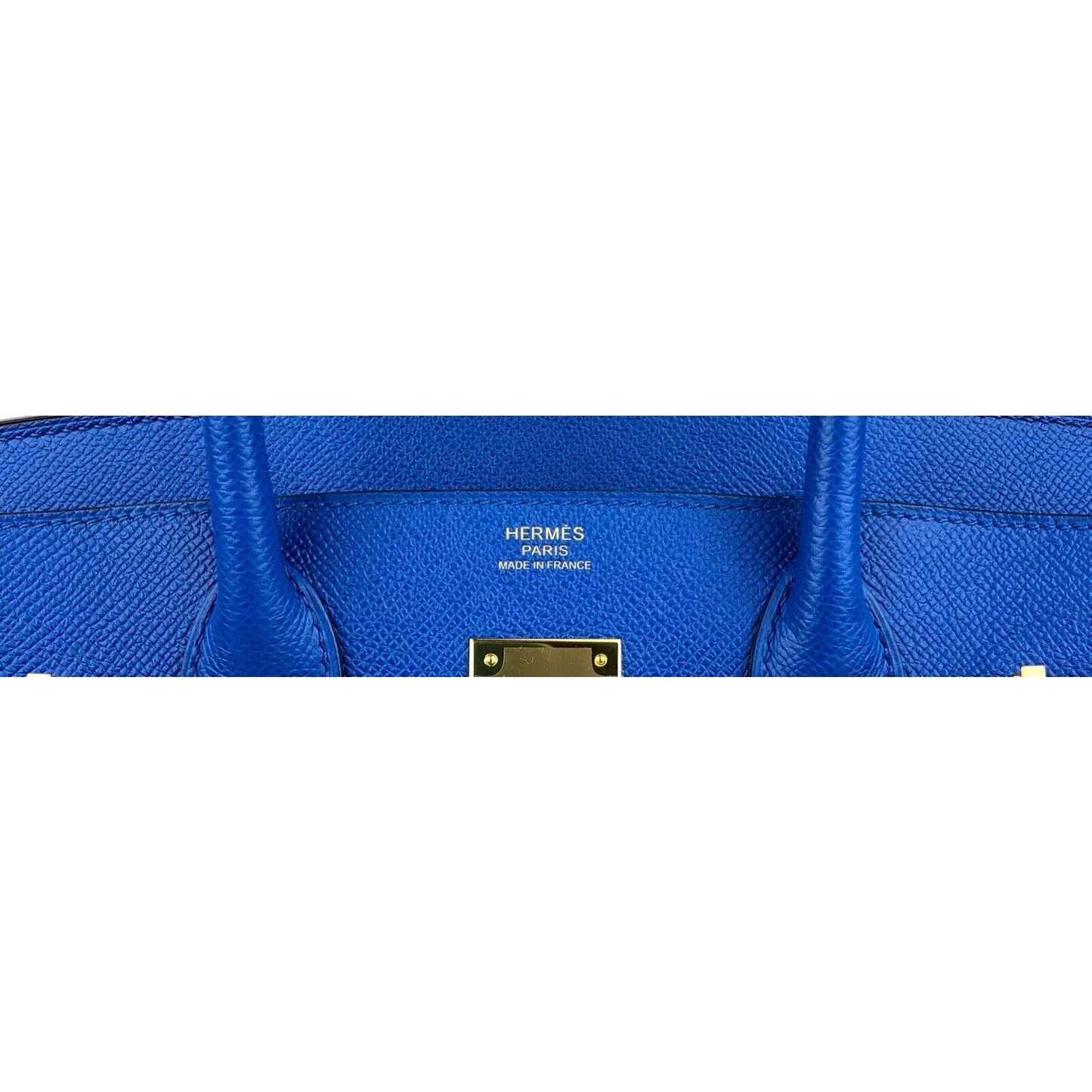 Hermes Birkin 30 Bleu Blue Zellige Epsom Leather Handbag Gold Hardware 2020