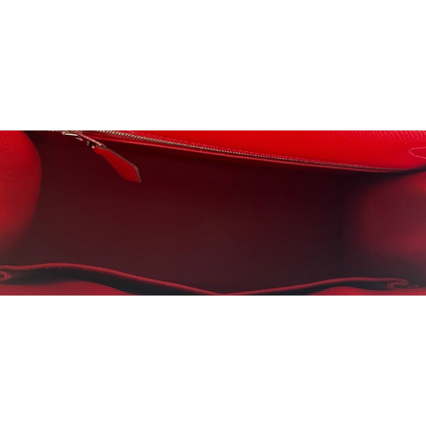 Hermes Kelly 28 Sellier Rouge Casaque Epsom Palladium Hardware #X