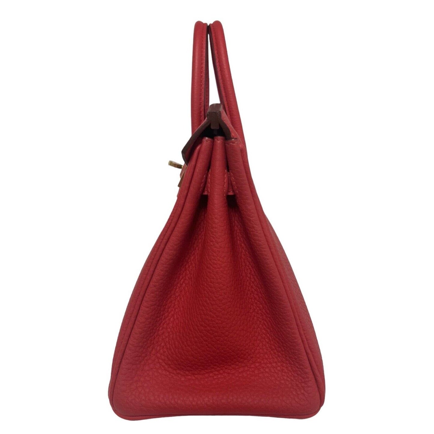 Hermes Birkin 25 Bougainvillea Red Pink Togo Leather Gold Hardware Handbag Bag