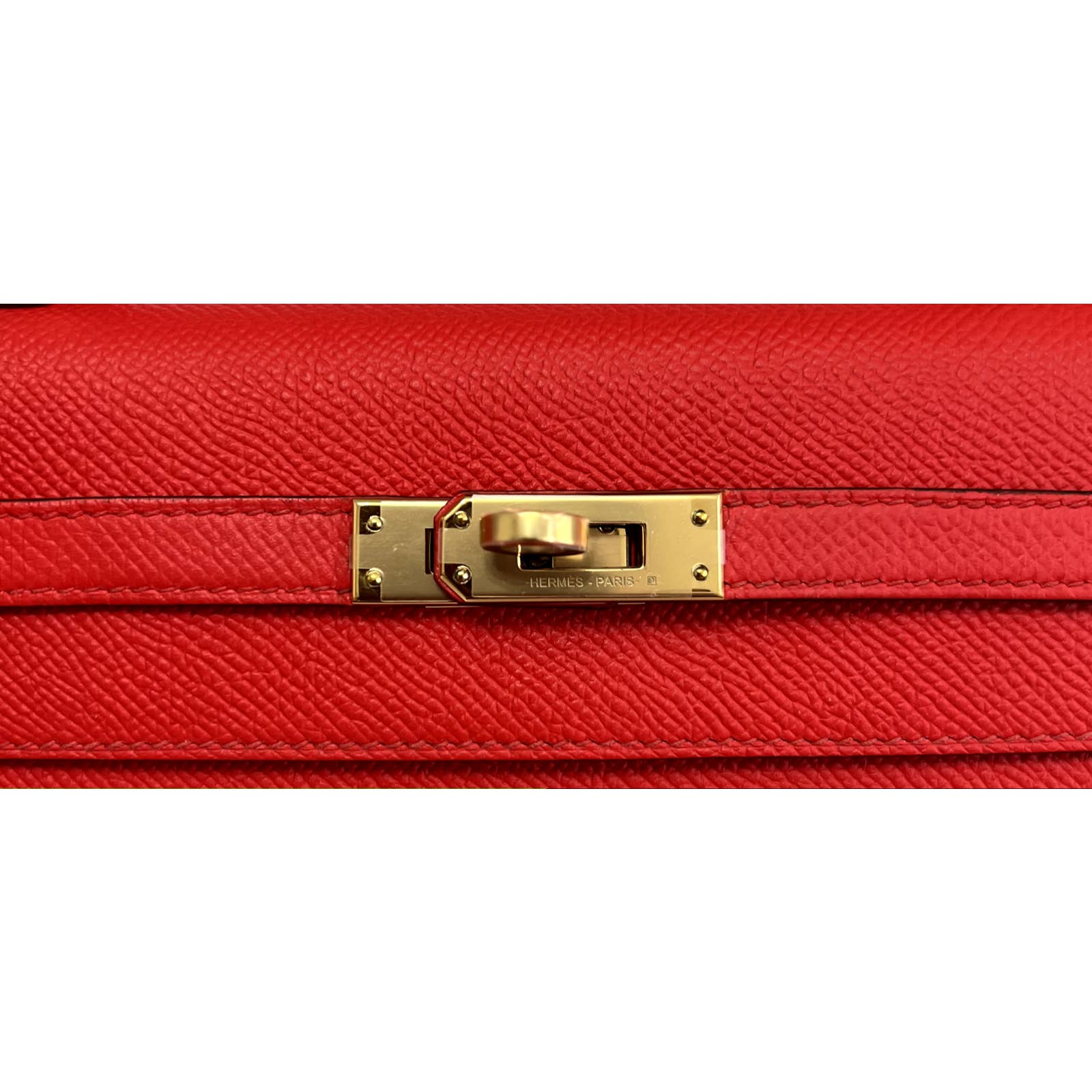Hermes Kelly 25 Sellier Rouge de Coeur Epsom Gold Hardware #D - Vendome  Monte Carlo