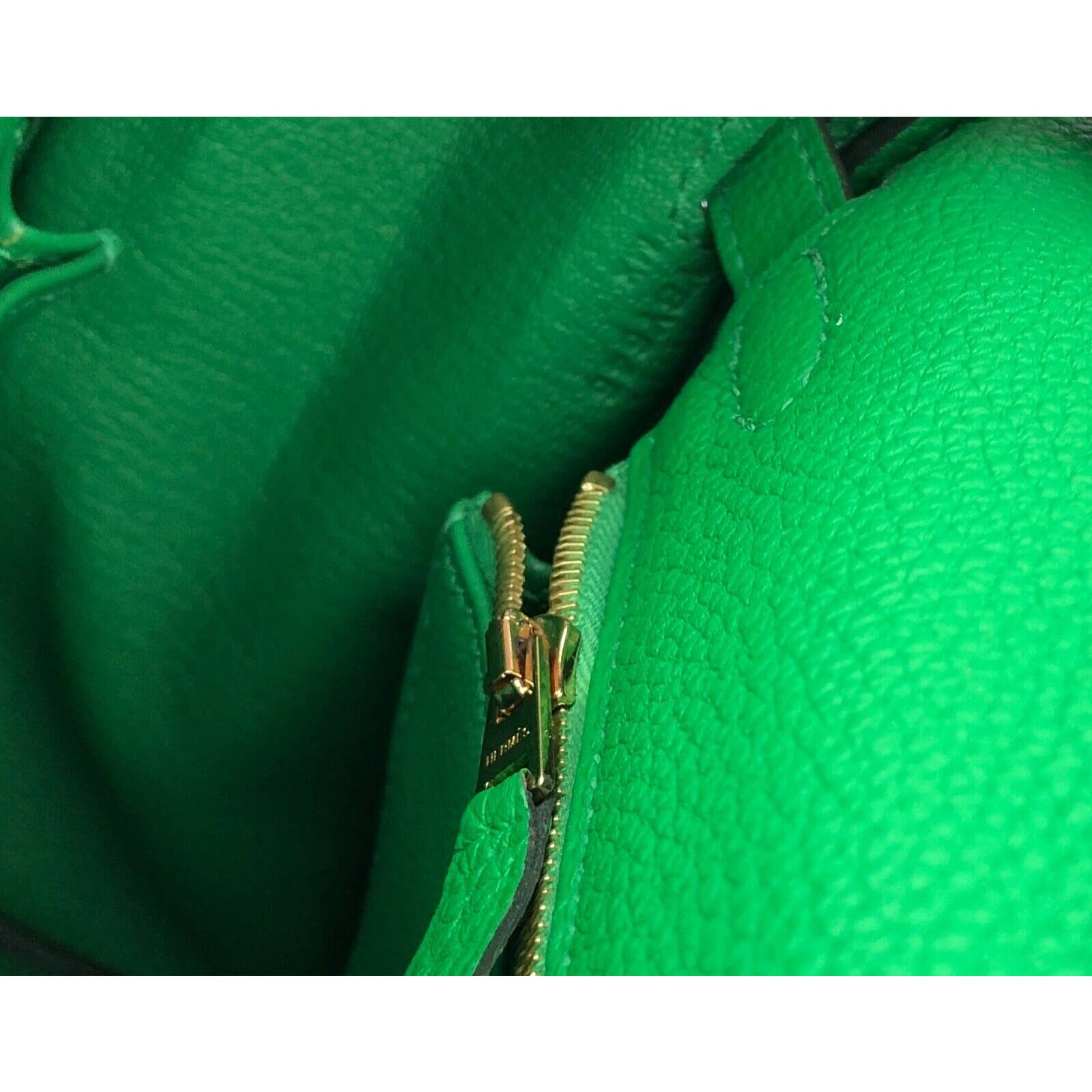 Hermes Kelly Touch Lizard Bamboo green Gold Hardware 25cm Full