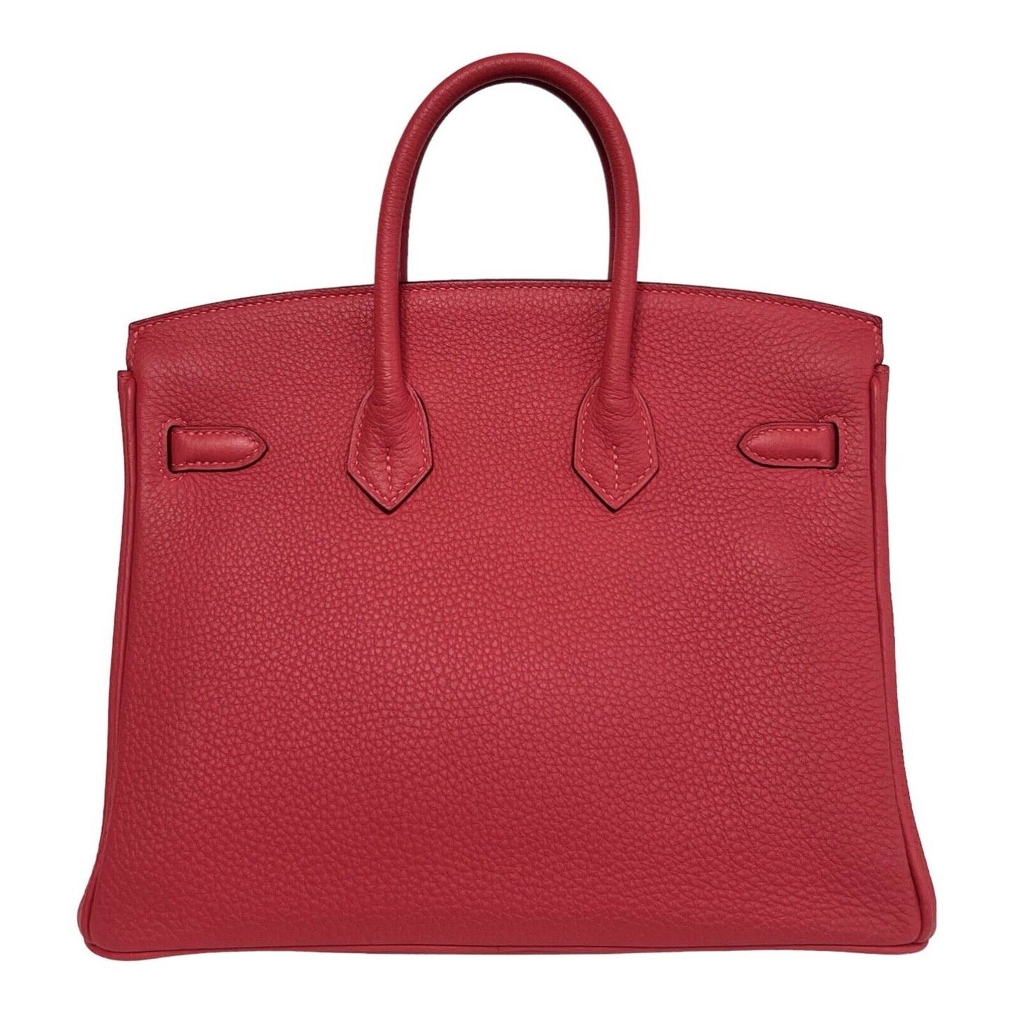 Hermes Birkin 25 Bougainvillea Red Pink Togo Leather Gold Hardware Handbag Bag