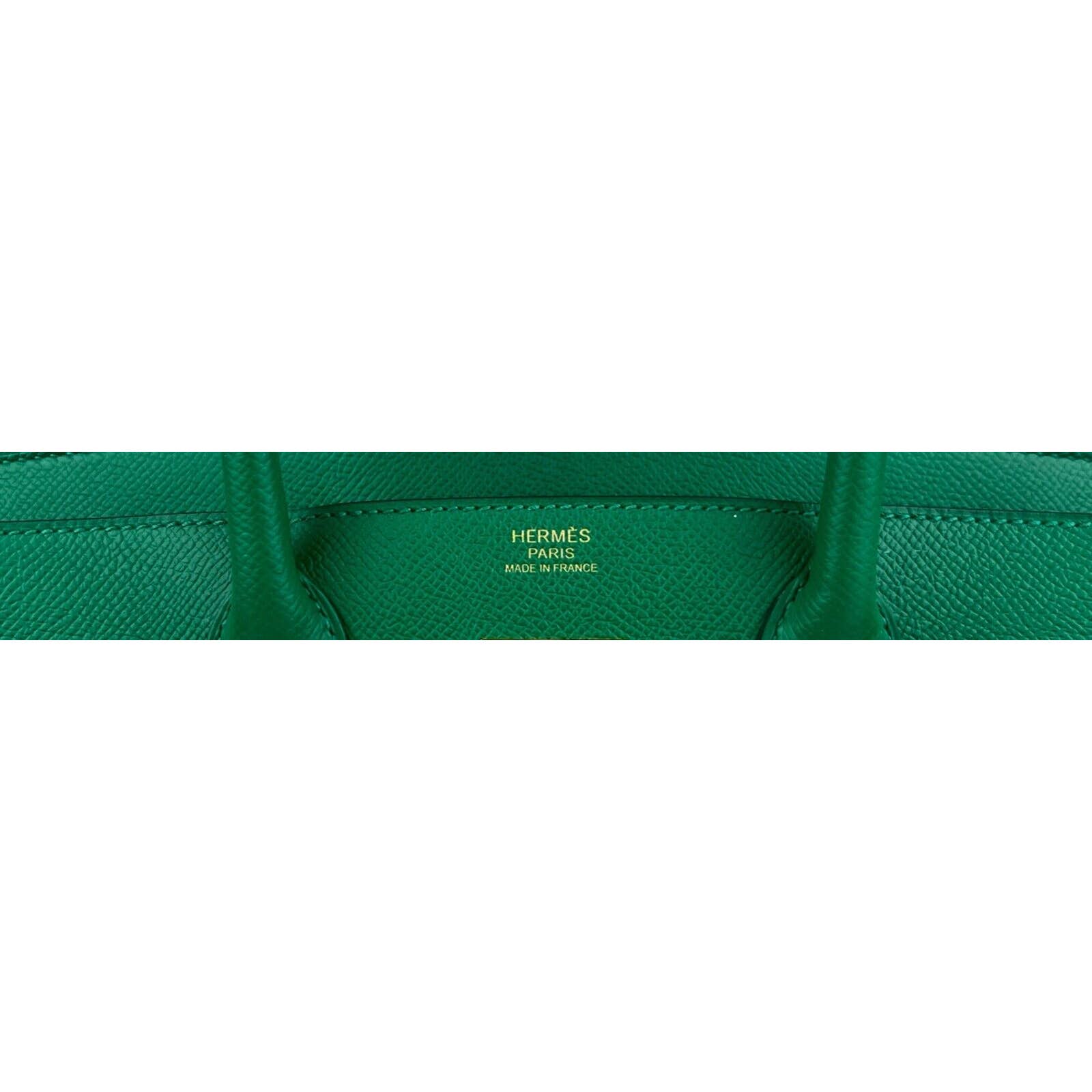 Hermès Birkin 30 Vert Vertigo Epsom Gold Hardware GHW