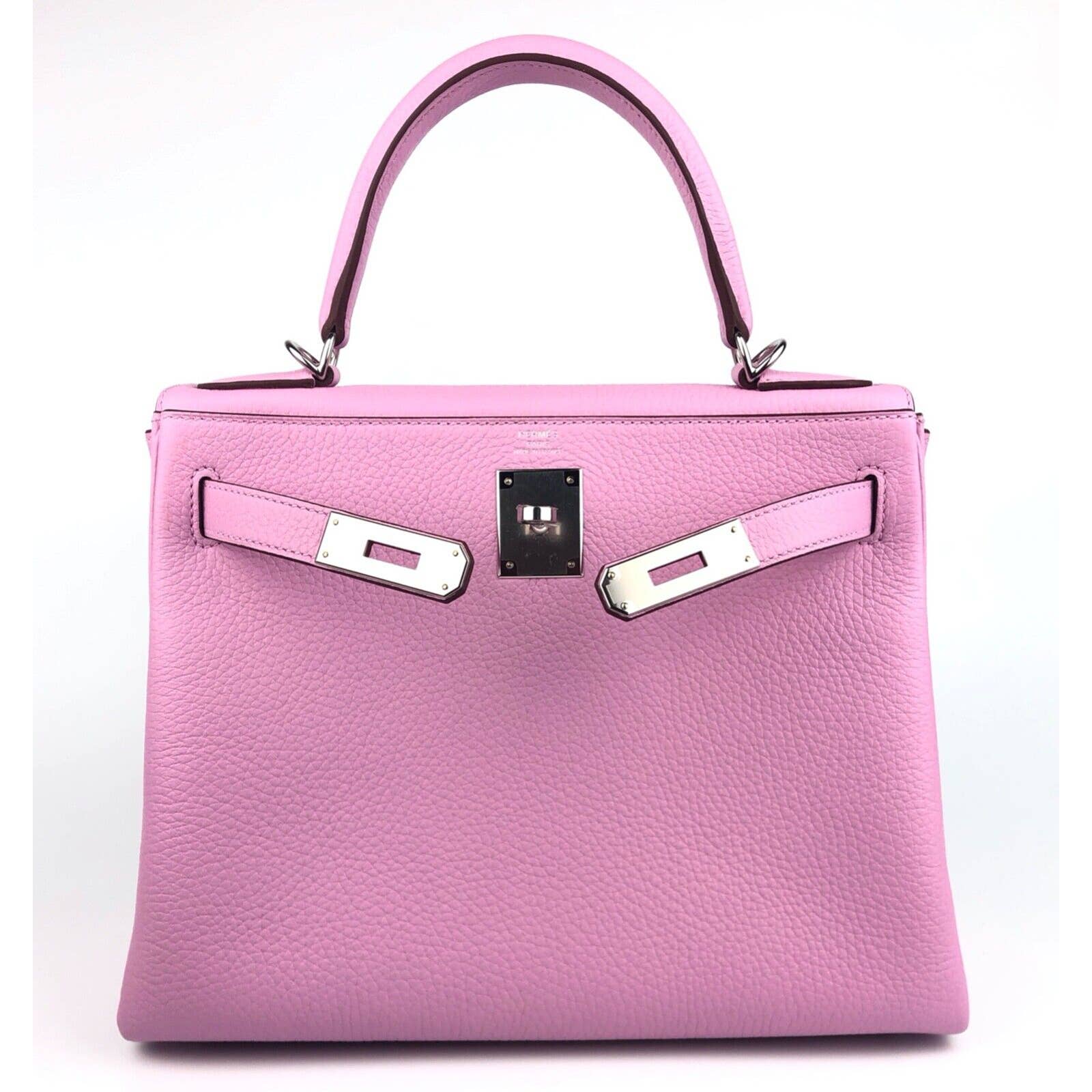 Hermès Kelly Danse Ii Bubblegum Pink 5p Ostrich Palladium Hardware in 2023